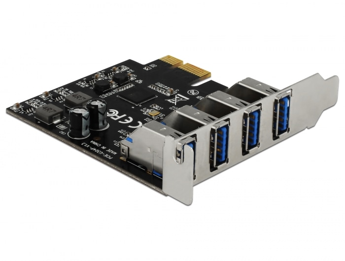 Delock USB 3.0 PCI Express-kort med 4 x eksterne Type-A-stik