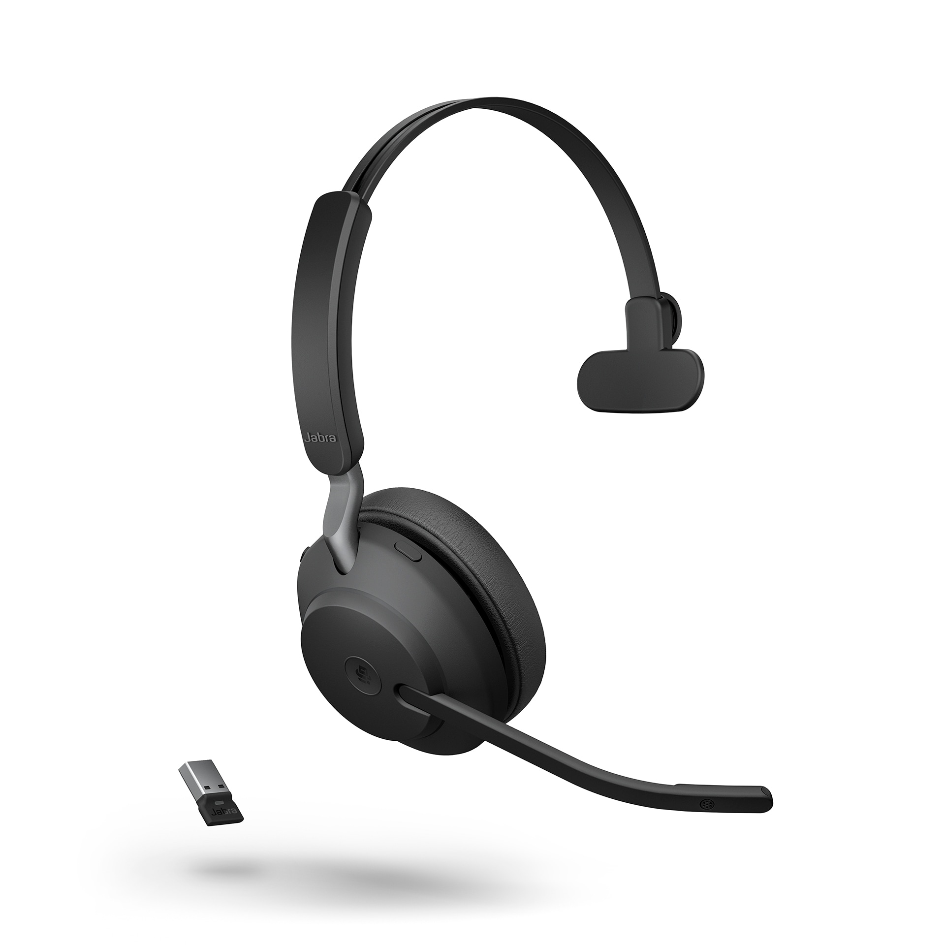 Jabra Evolve2 65 MS Mono USB-A sort med ladestation