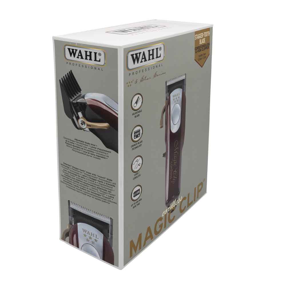 Wahl Cordless Magic Clip 5V hårklipper / ledningsfri klippemaskine / professionel klipper til fading