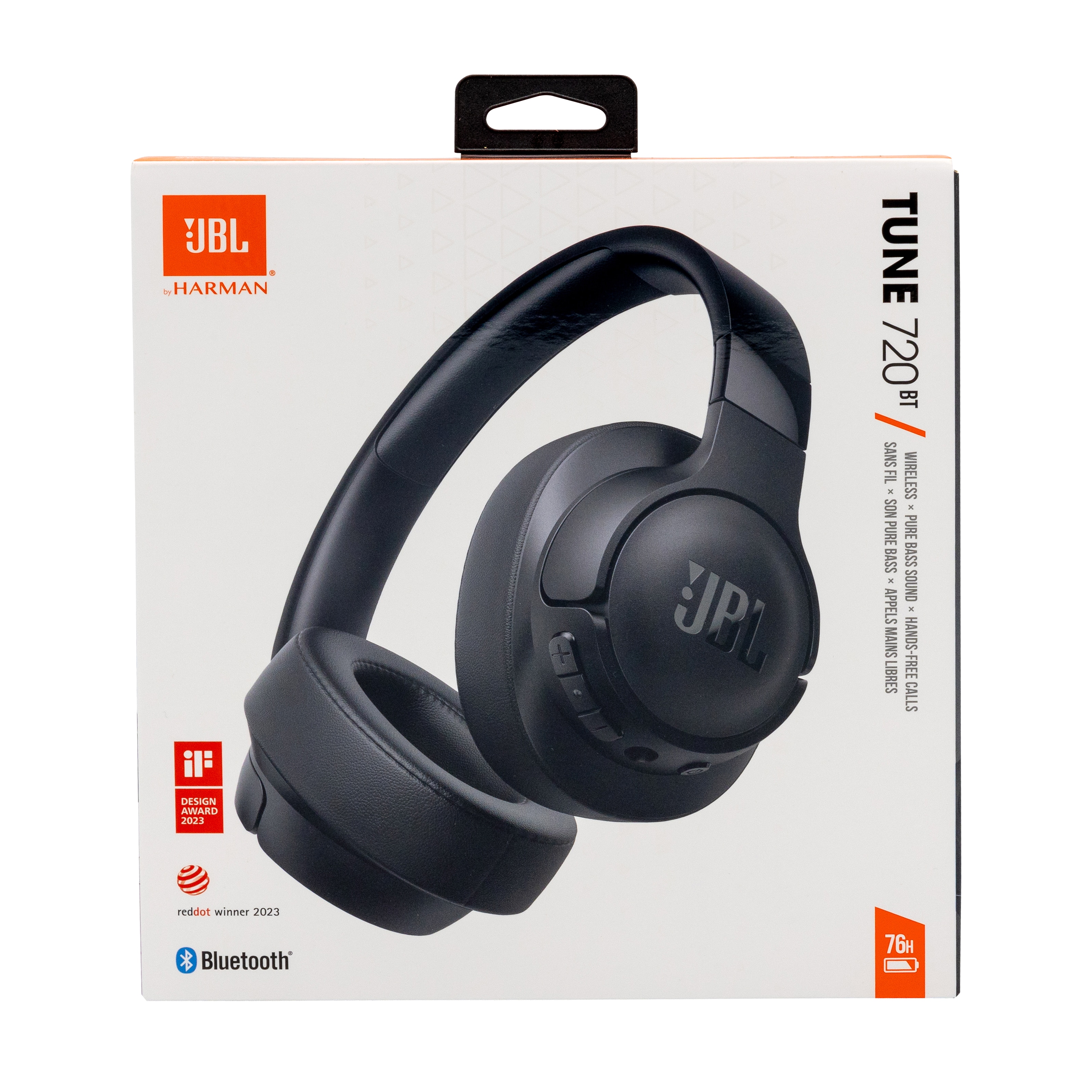 JBL Tune 720BT trådløse on-ear-hovedtelefoner, sort