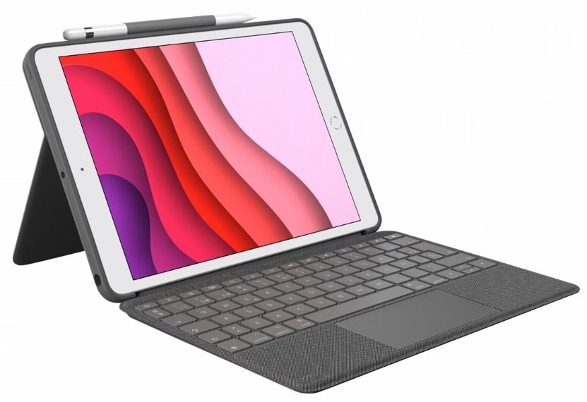 Logitech Combo Touch Keyboard Case til iPad 10. generation og 11. generation (A16) oxfordgrå