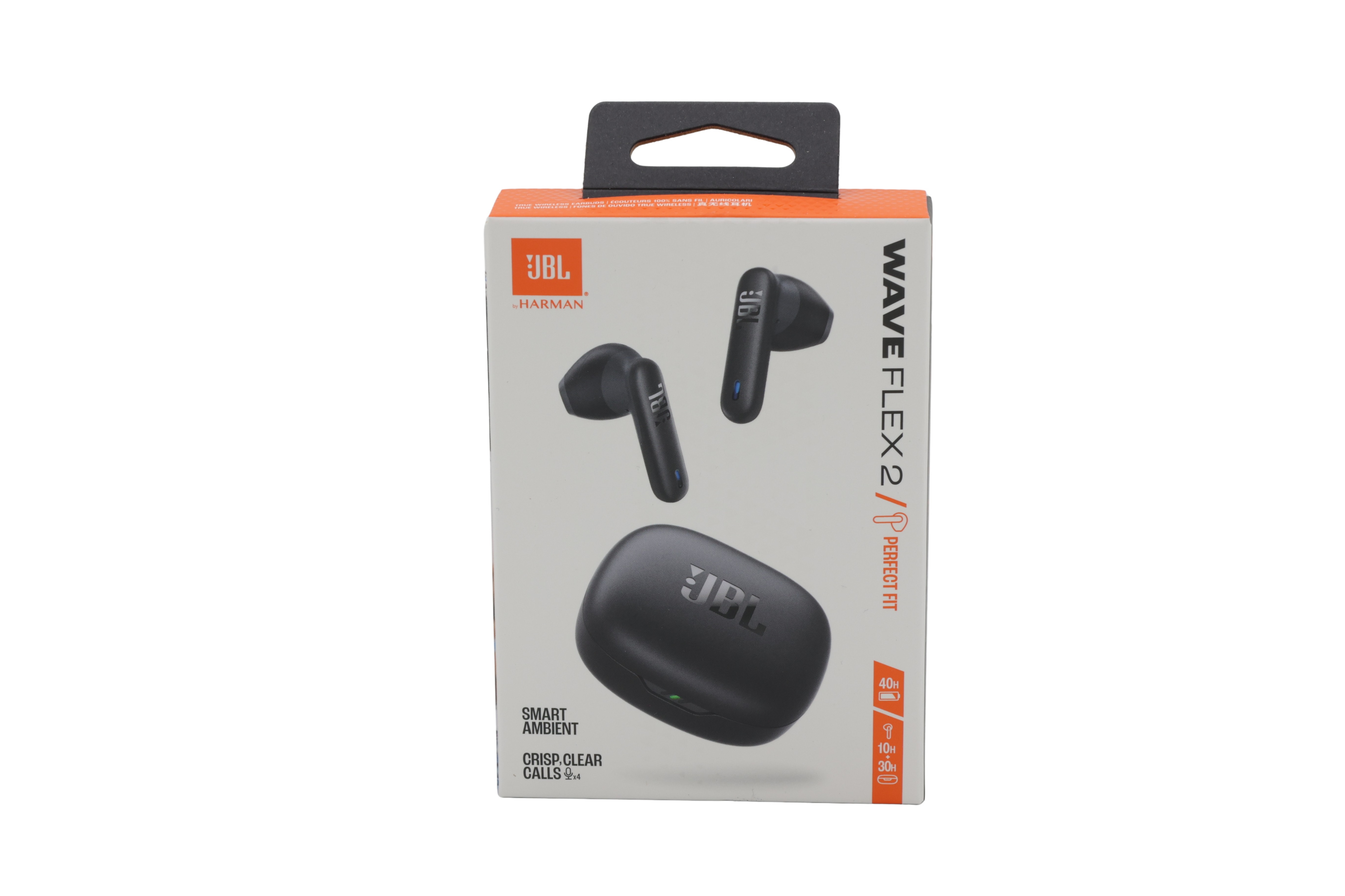 JBL Wave Flex 2, trådløse Bluetooth in-ear-hovedtelefoner, sort