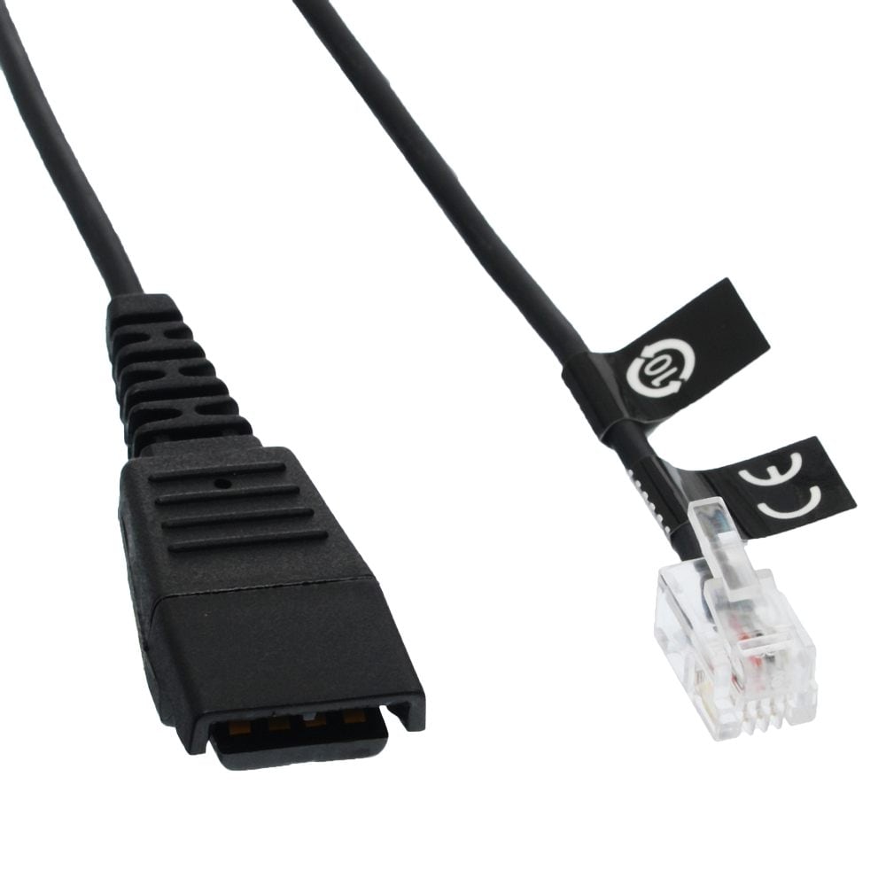 Jabra Kabelbase QD til RJ10, spiral, 0,5 m