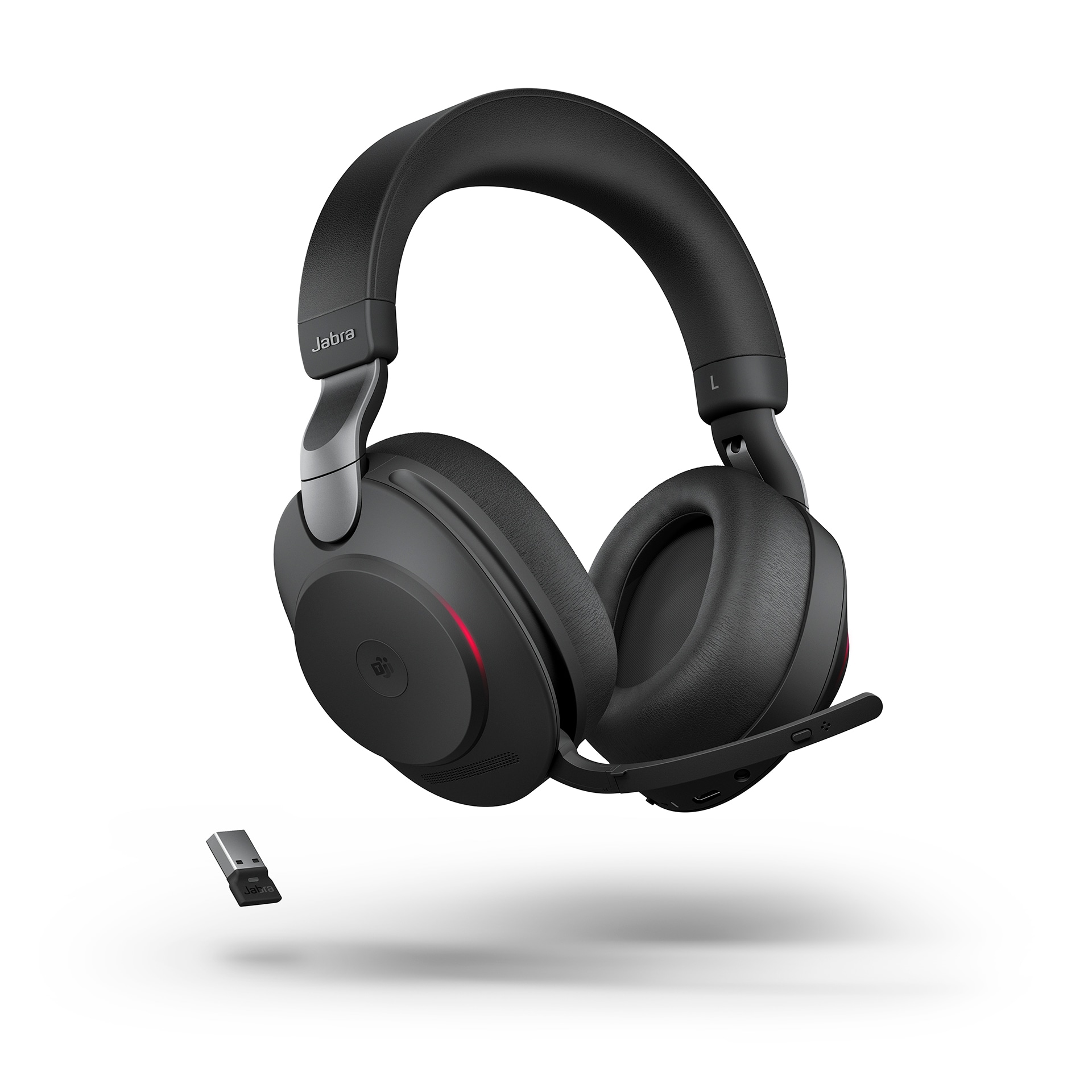 Jabra Evolve2 85 MS Stereo USB-A sort med ladestation