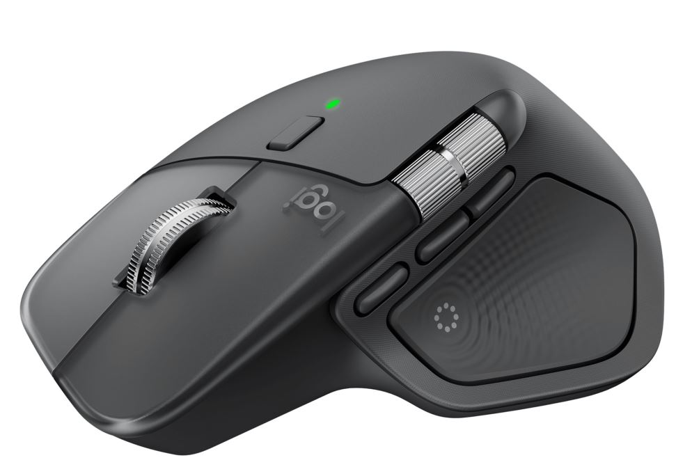 Logitech MX Master 4 – Mus – Bluetooth, 2,4 GHz – Graphite