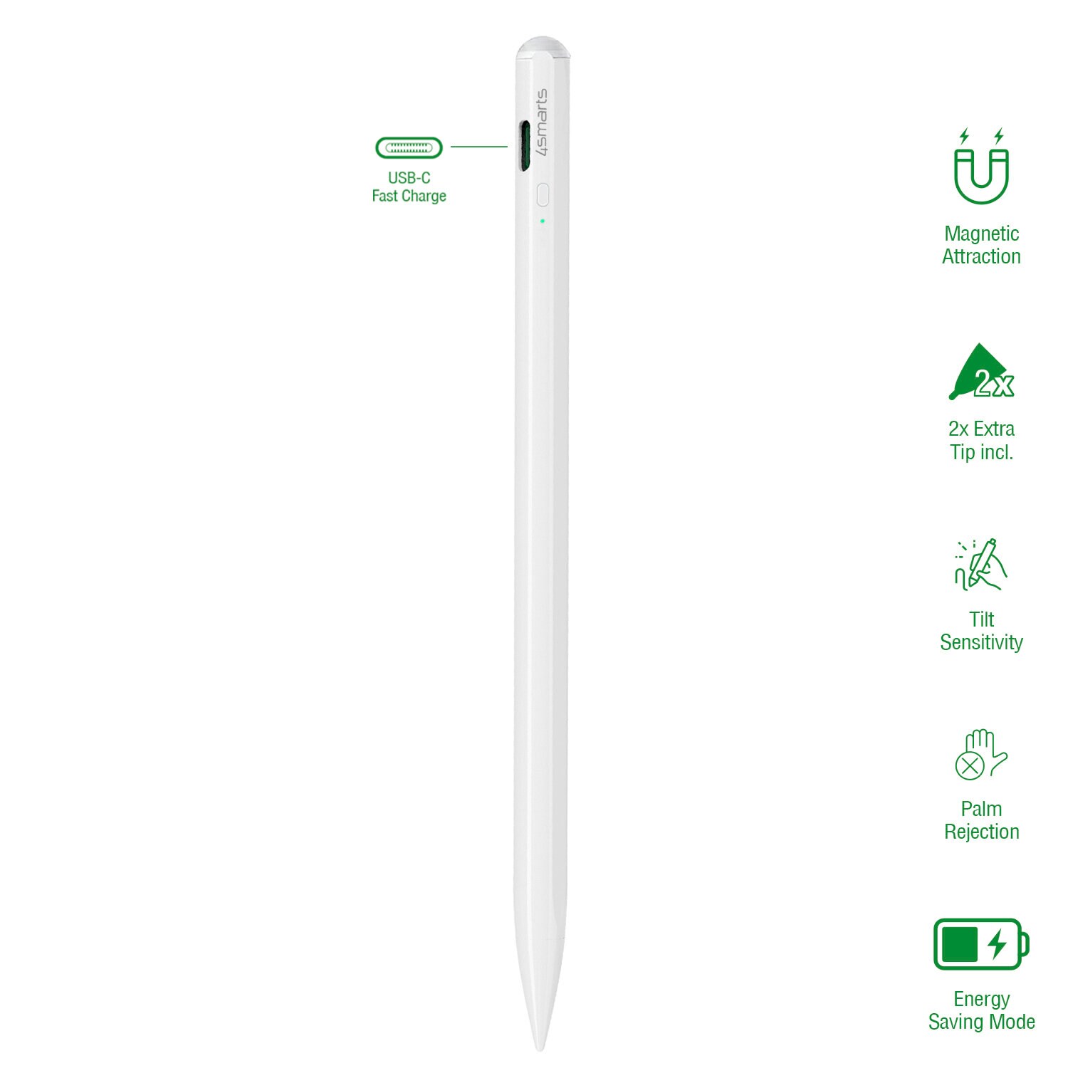 4smarts Aktiv stylus Pencil Pro 3 hvid