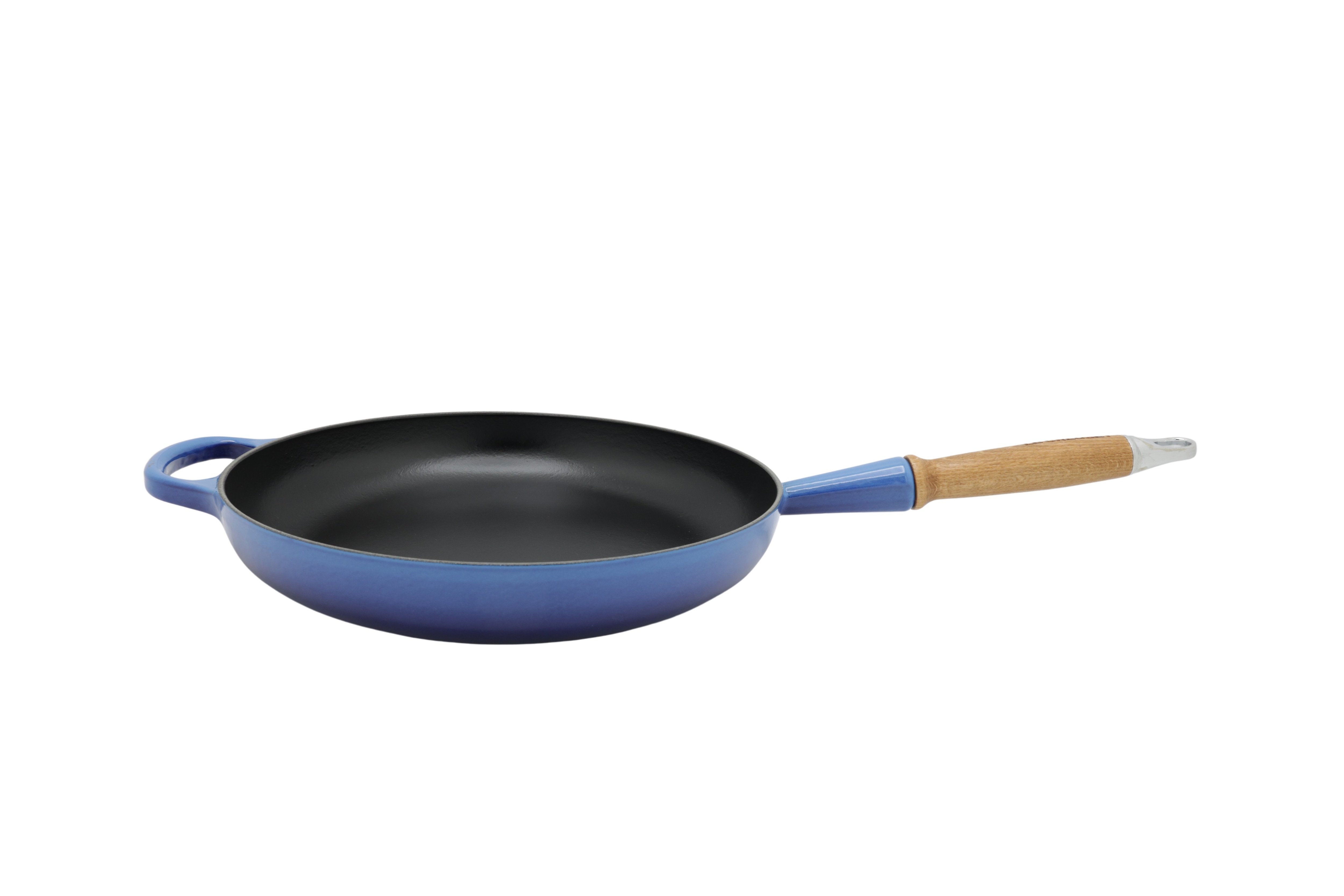 Le Creuset 20258282200422 Signature stegepande i støbejern med træhåndtag,