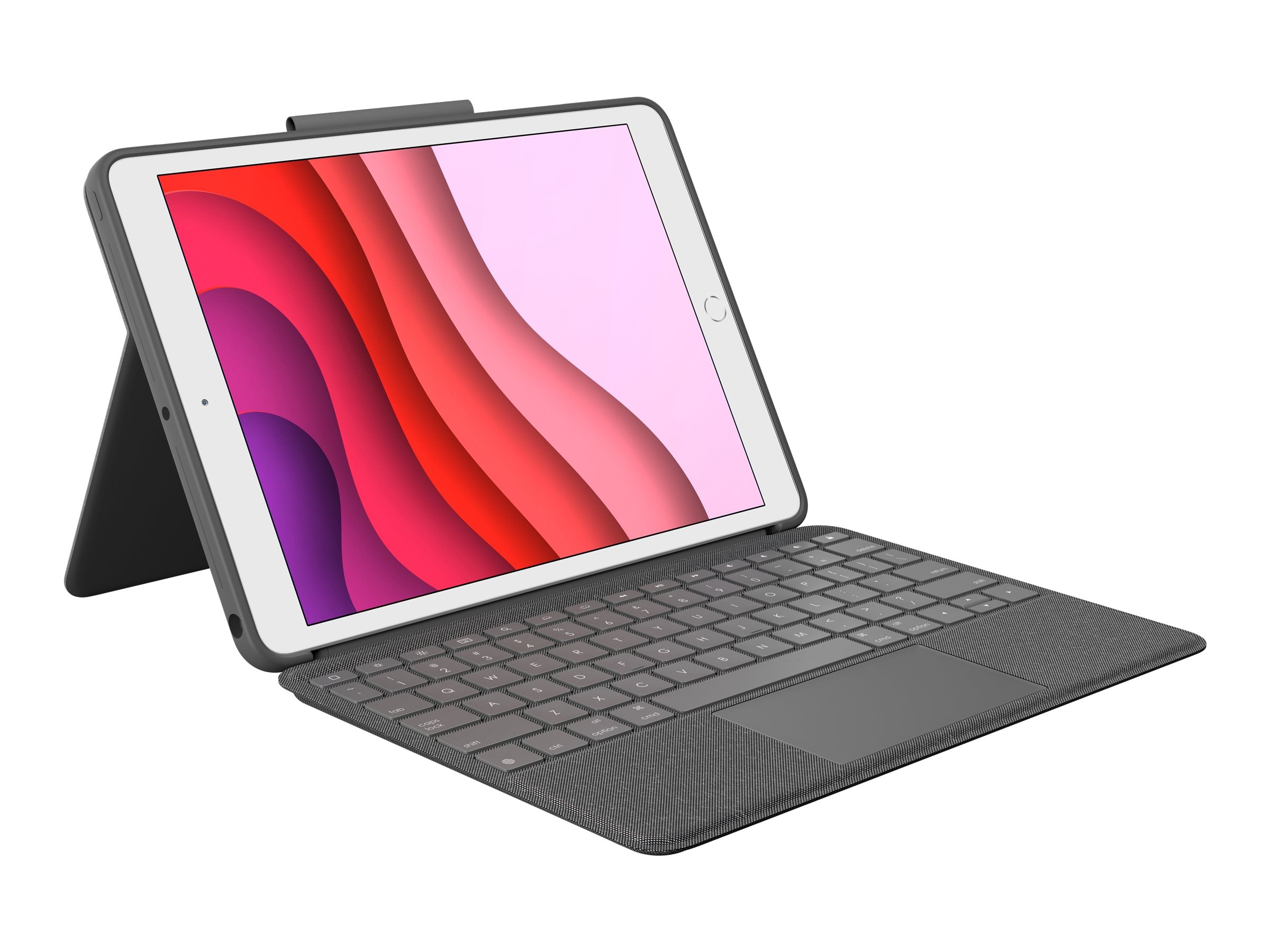 Logitech Combo Touch-tastaturetui til iPad 7. generation, 8. generation, 9. generation - grafit