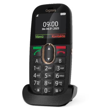 Gigaset GL695 SIM Featurephone 4G LTE Sort