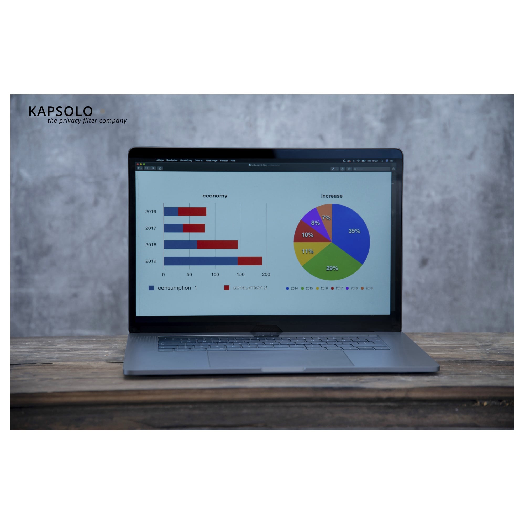 KAPSOLO 9H antirefleks, antireflekterende skærmbeskyttelse til HP Elite X2 G4