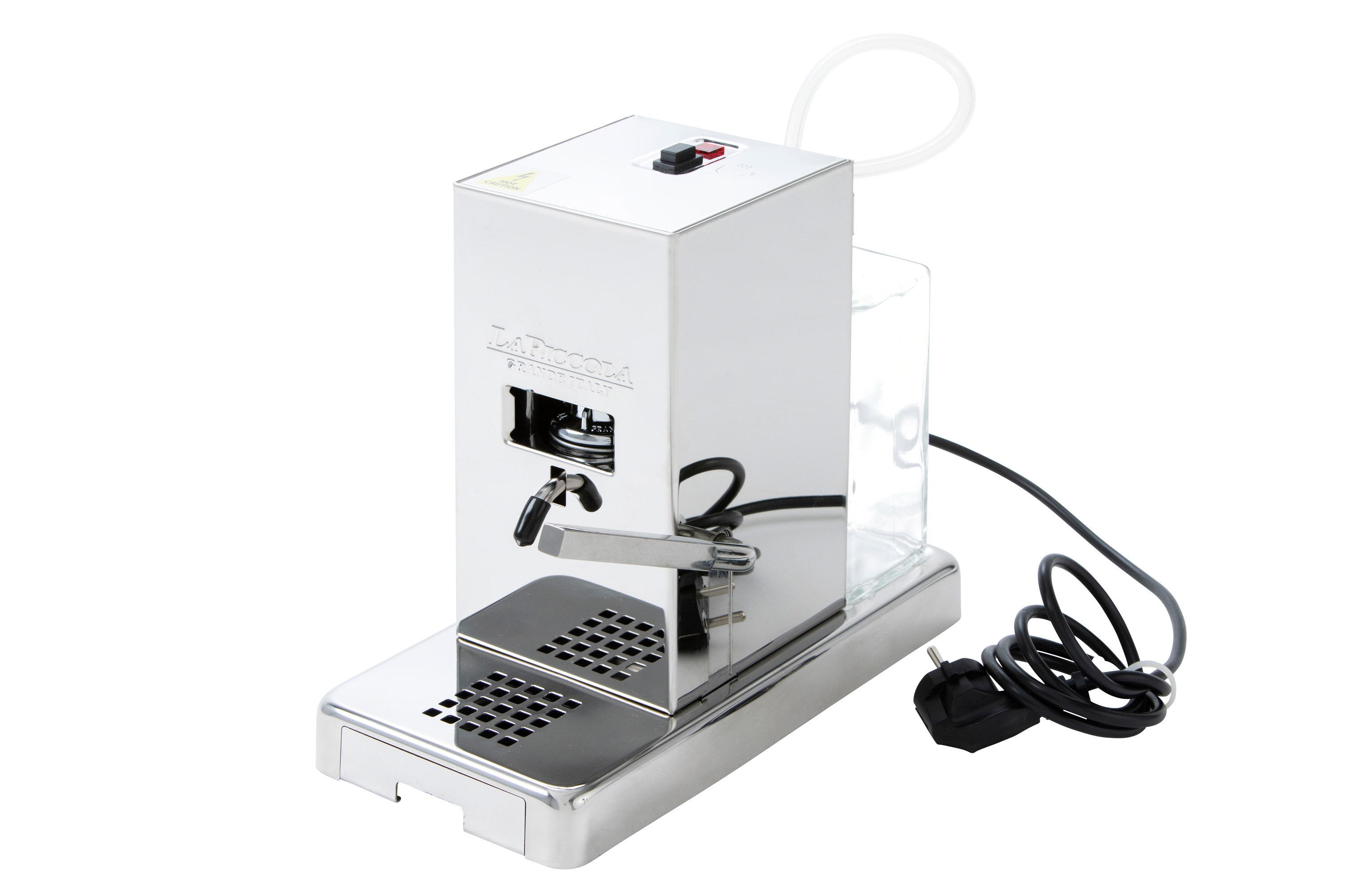 La Piccola espressomaskine til ESE-kapsler Lucidatura højglanspoleret rustfrit stål