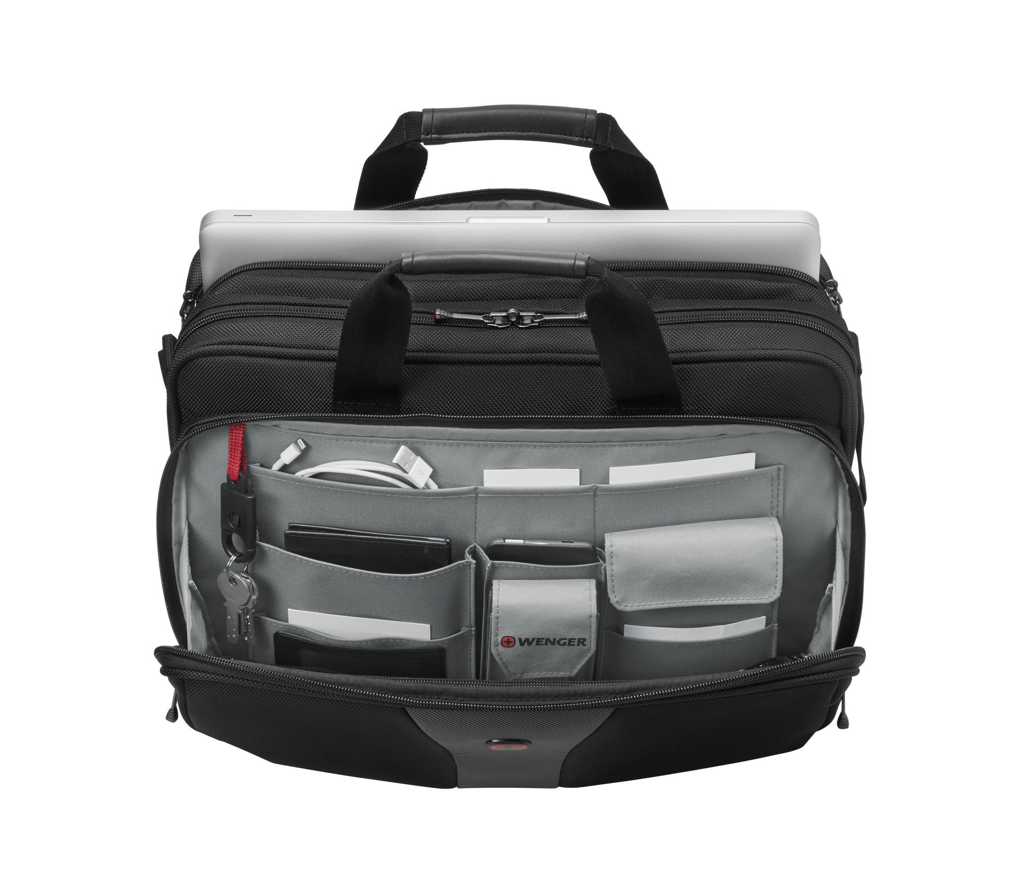Wenger Legacy 16 – 16-tommer laptop-taske med dobbelt sidepanel – sort
