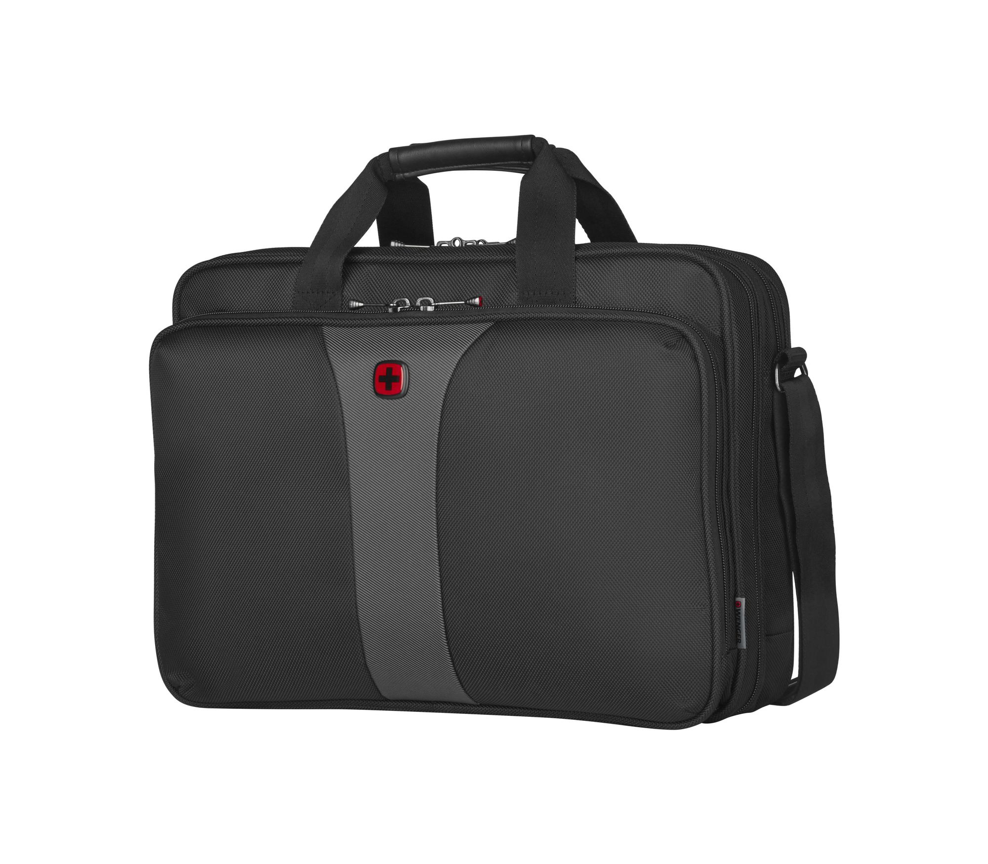 Wenger Legacy 16 – 16-tommer laptop-taske med dobbelt sidepanel – sort