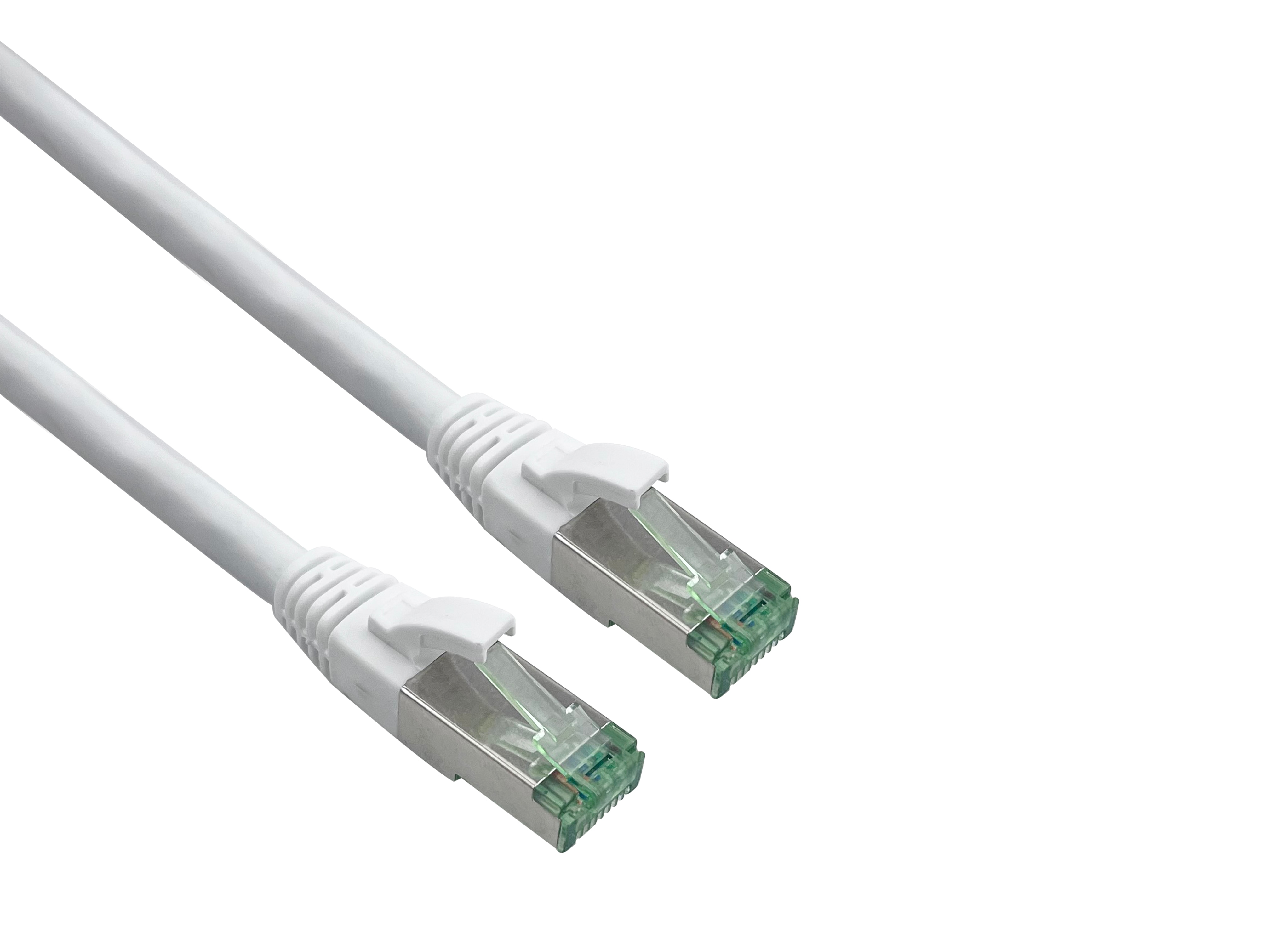 helos patchkabel Cat 6a Superflex S/FTP RJ45 hvid 7,5 m AWG26/7 GHMT