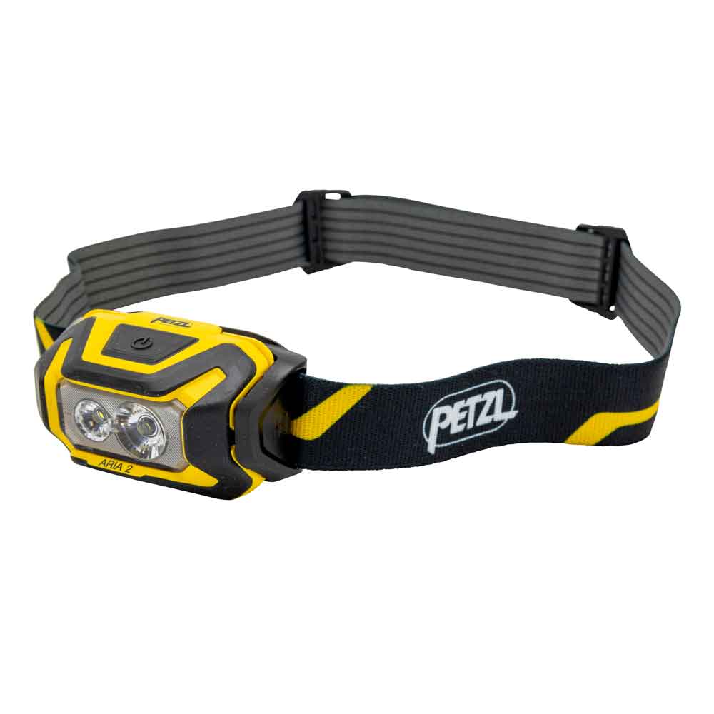 Petzl E070AA00 Aria 2-hovedlampe Sort/gul