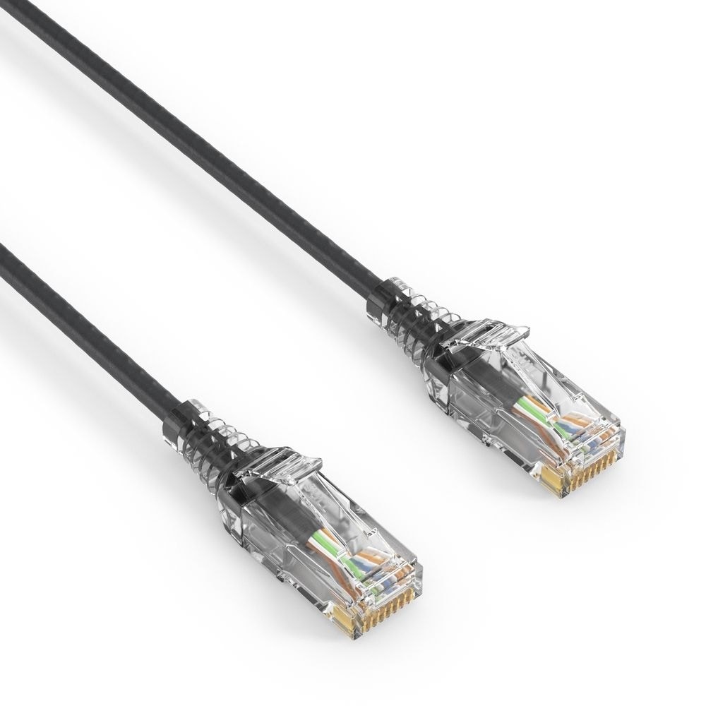 PureLink CAT 6 patchkabel SLIM UTP LSOH sort 0,25 m