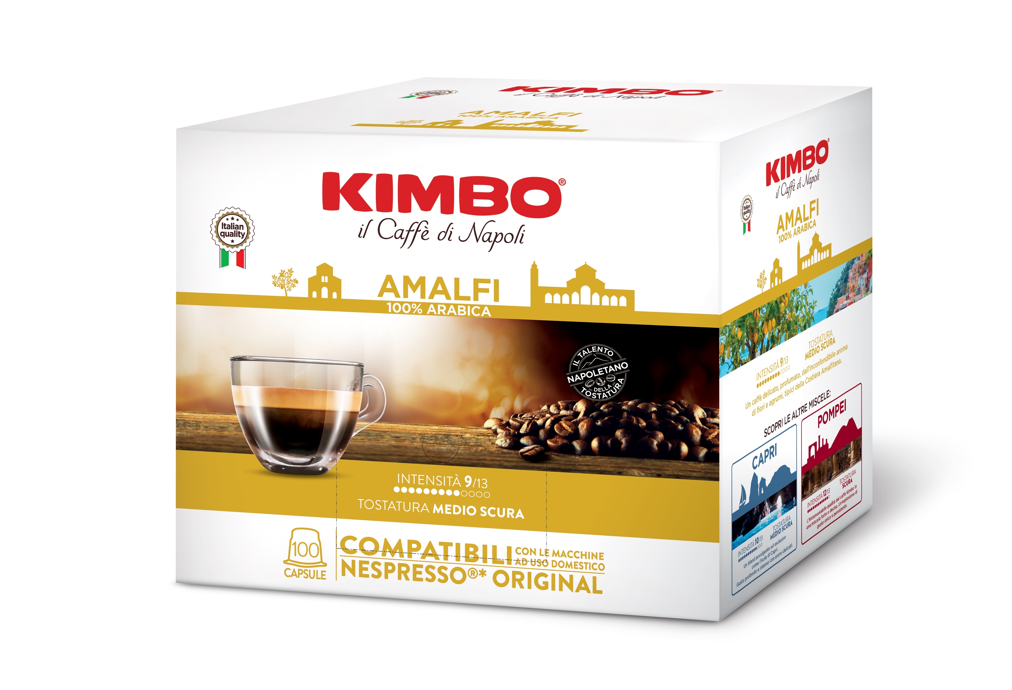 Kimbo Amalfi - Kapsler til Nespresso-system 100 kapsler