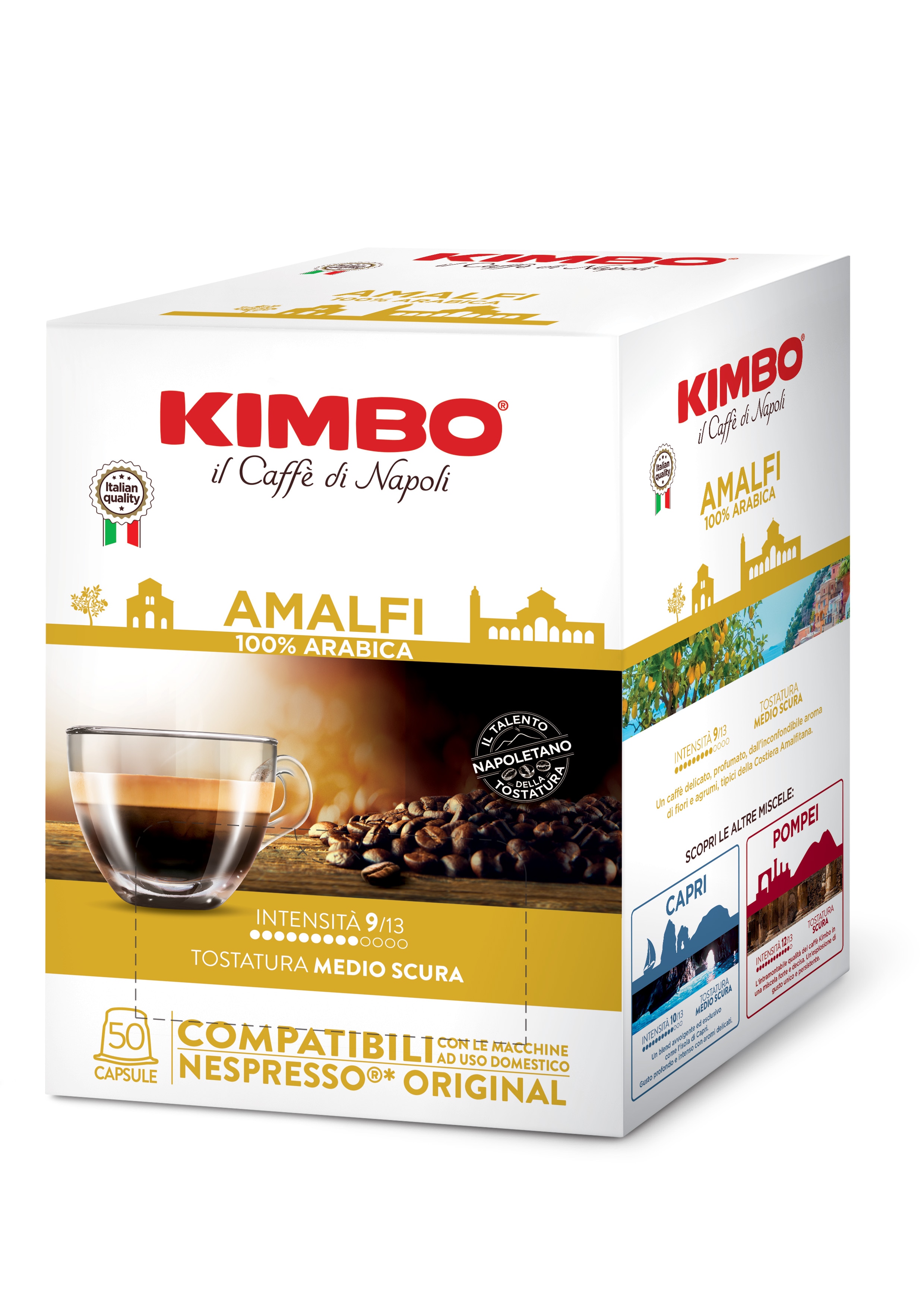Kimbo Amalfi-kapsler til Nespresso-systemet 50 stk