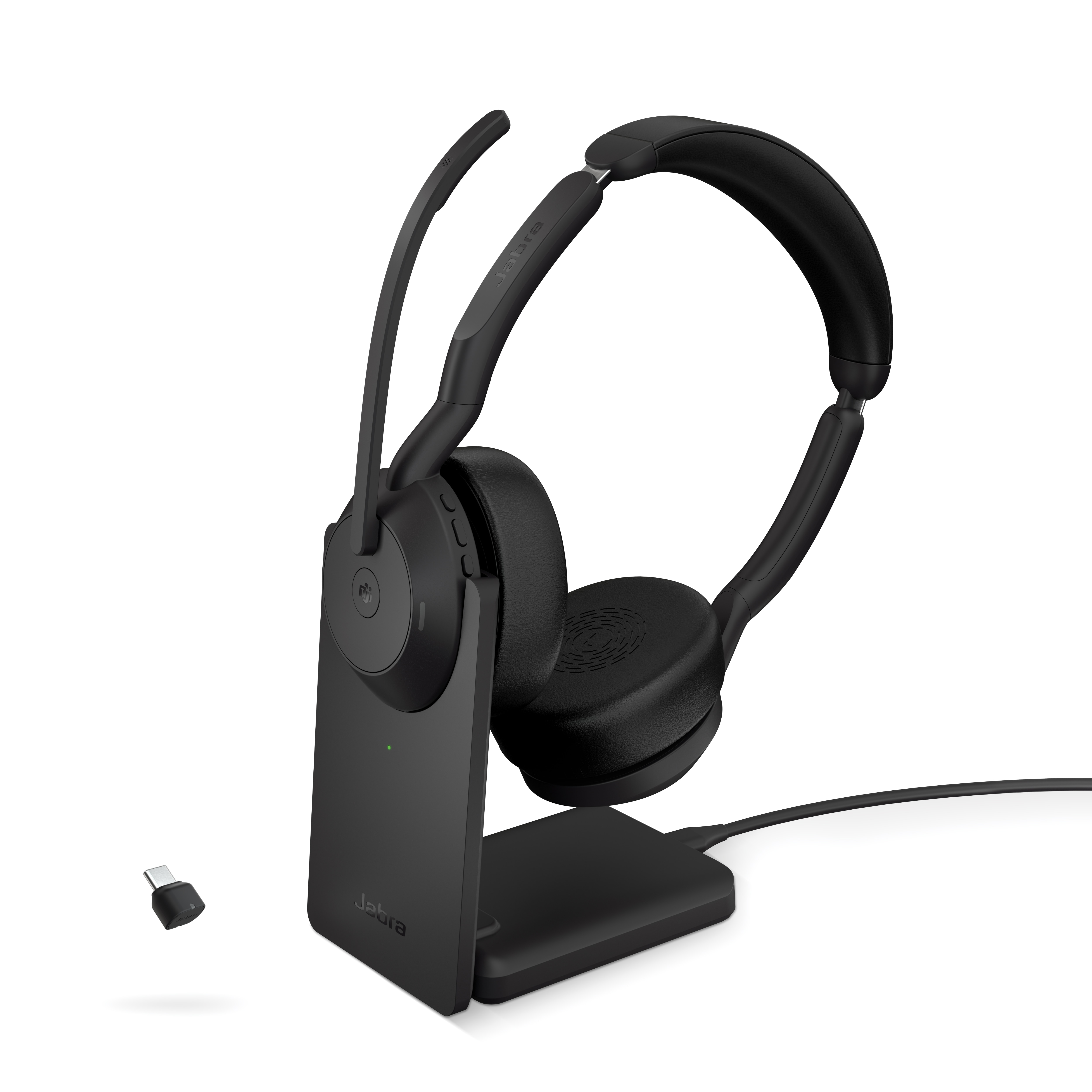 Jabra Evolve2 55 MS Stereo med Link380c/390c og sammenklappelig højttaler