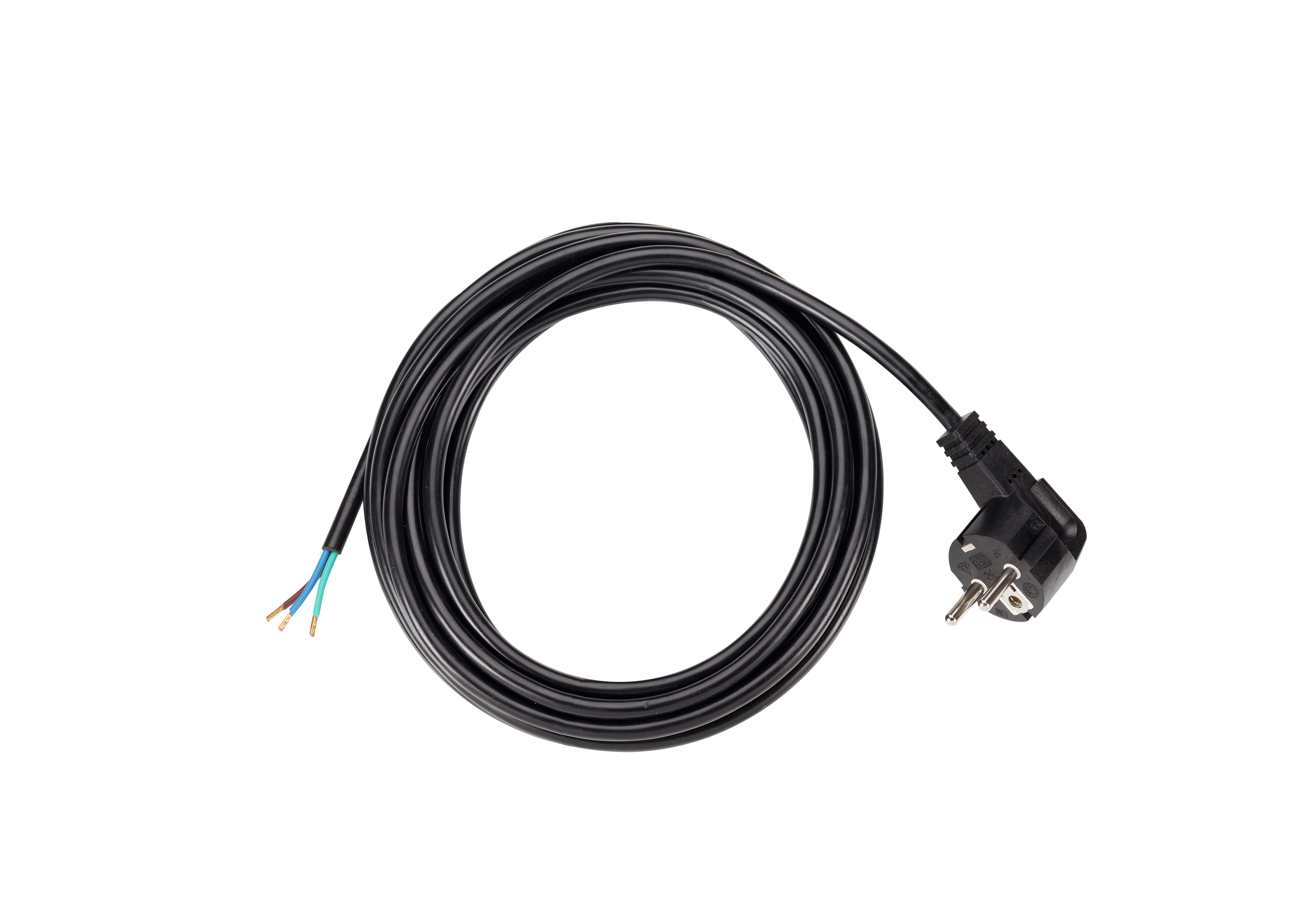 Bachmann jordingskabel, sort, længde 2 m