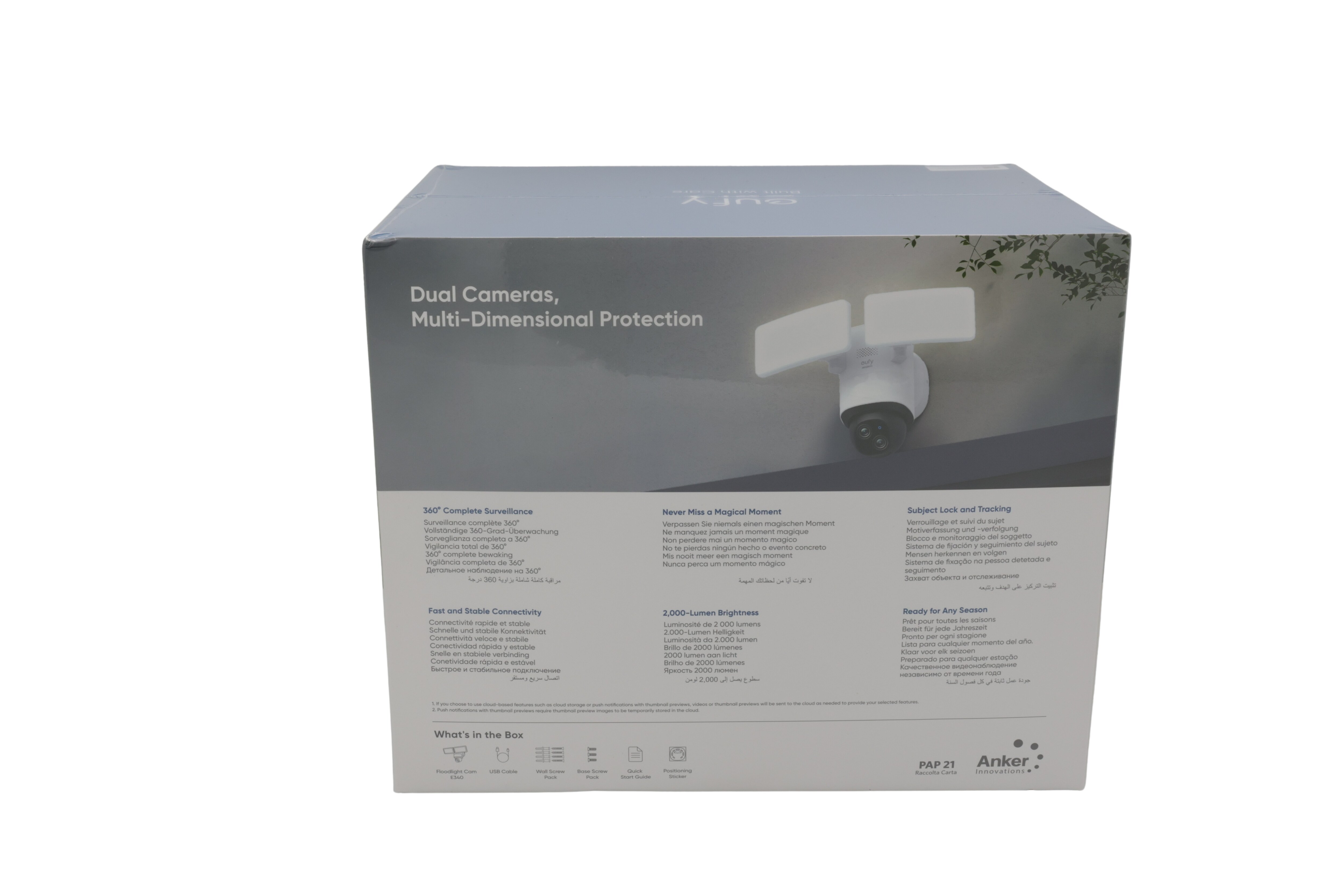 eufy Edge 2 projektør Cam E340 T8425321 Hvid
