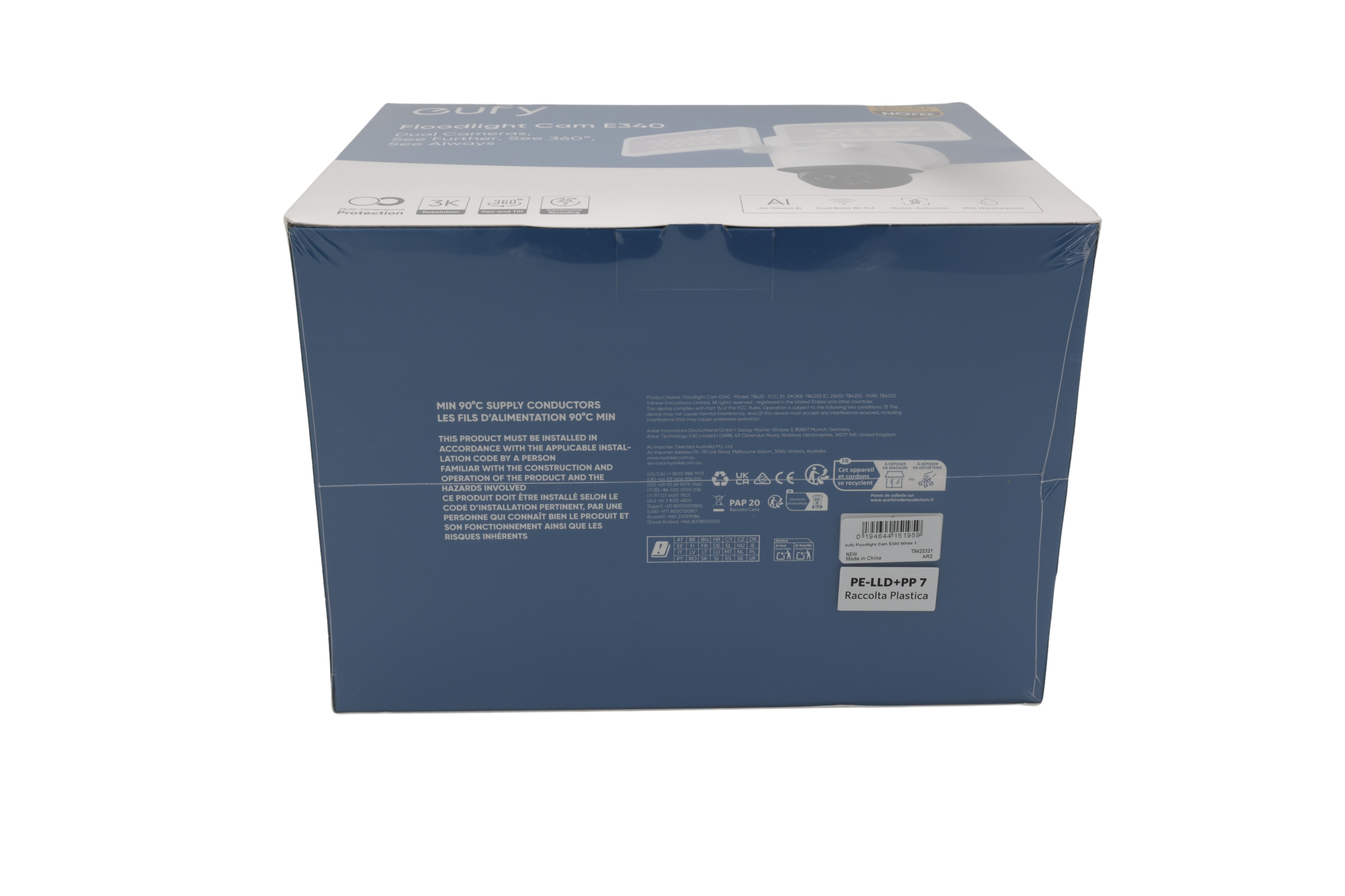 eufy Edge 2 projektør Cam E340 T8425321 Hvid