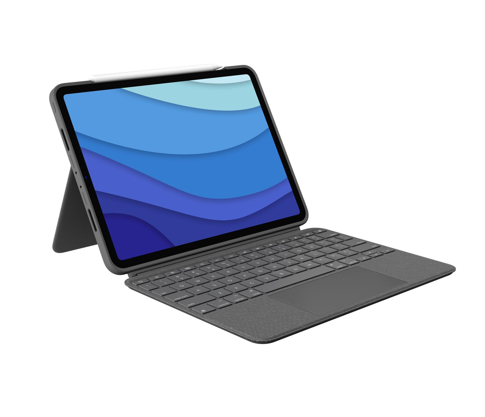 "Logitech Combo Touch Keyboard Case til iPad Pro 11"" (1. til 4. generation) - oxfordgrå"
