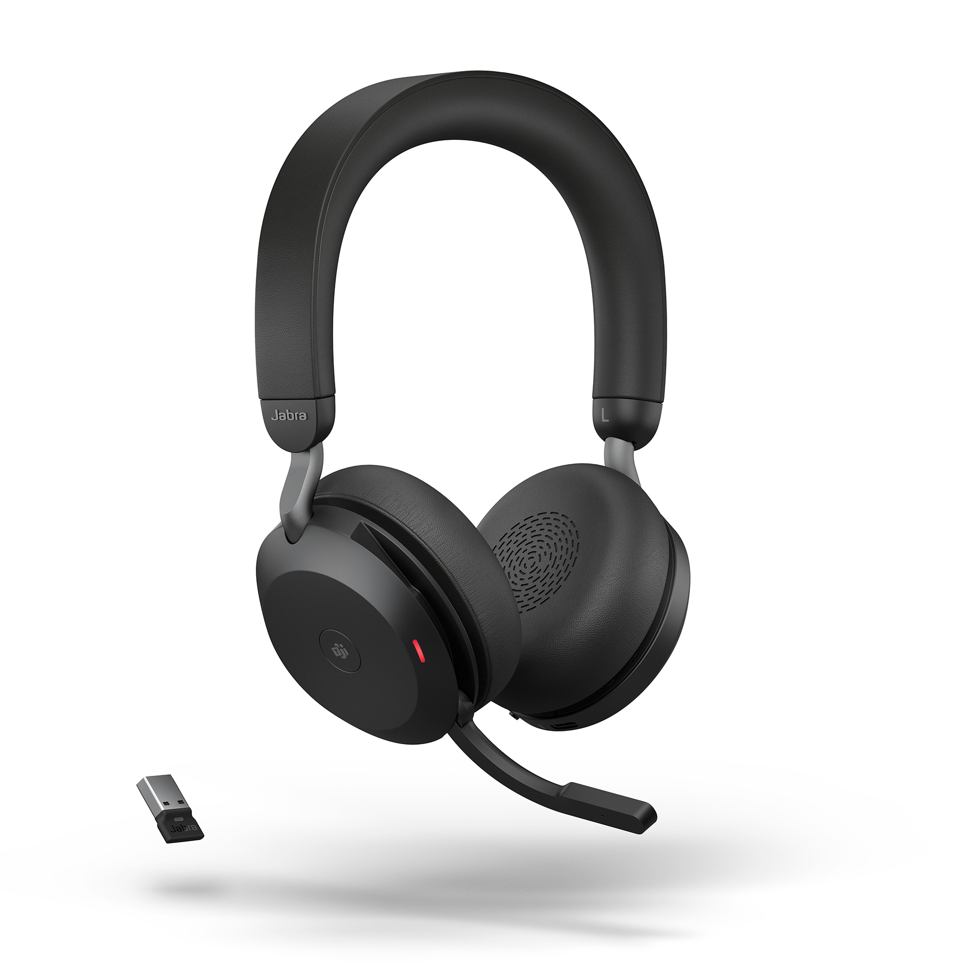 Jabra Evolve2 75 MS Stereo USB-A sort med ladestation