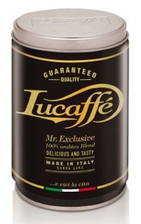 Lucaffe MR. EXCLUSIVE 100% Arabica-kaffe 250 g dåse malet