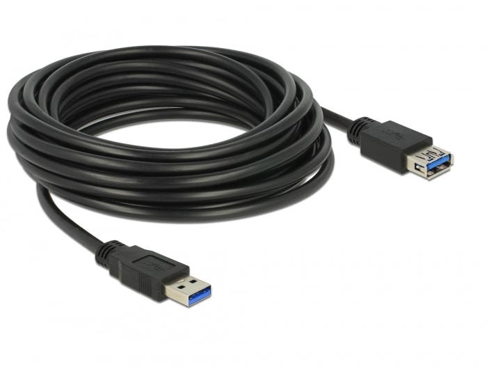 Delock-forlængerkabel USB 3.0 Type-A han til USB 3.0 Type-A hun 5,0 m