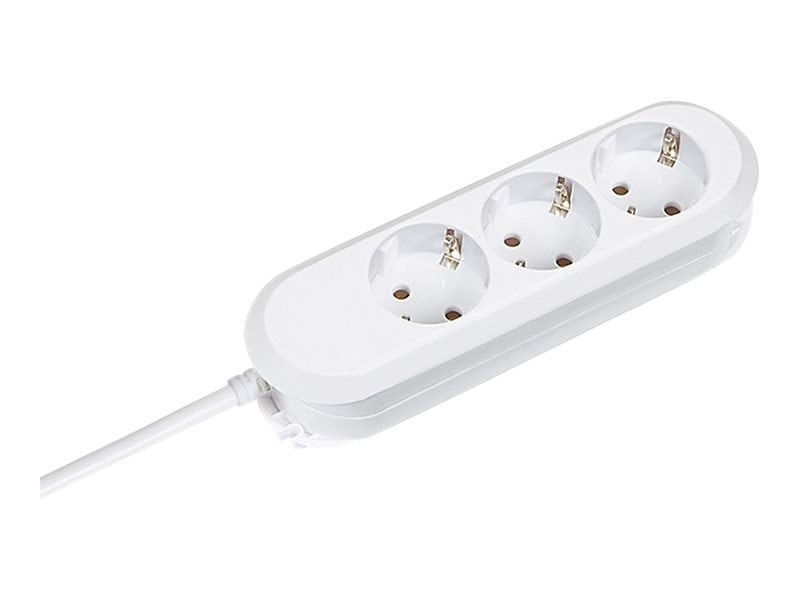 Bachmann SMART 3xCEE7/3 hvid Strøm 1,5 m CEE7/7