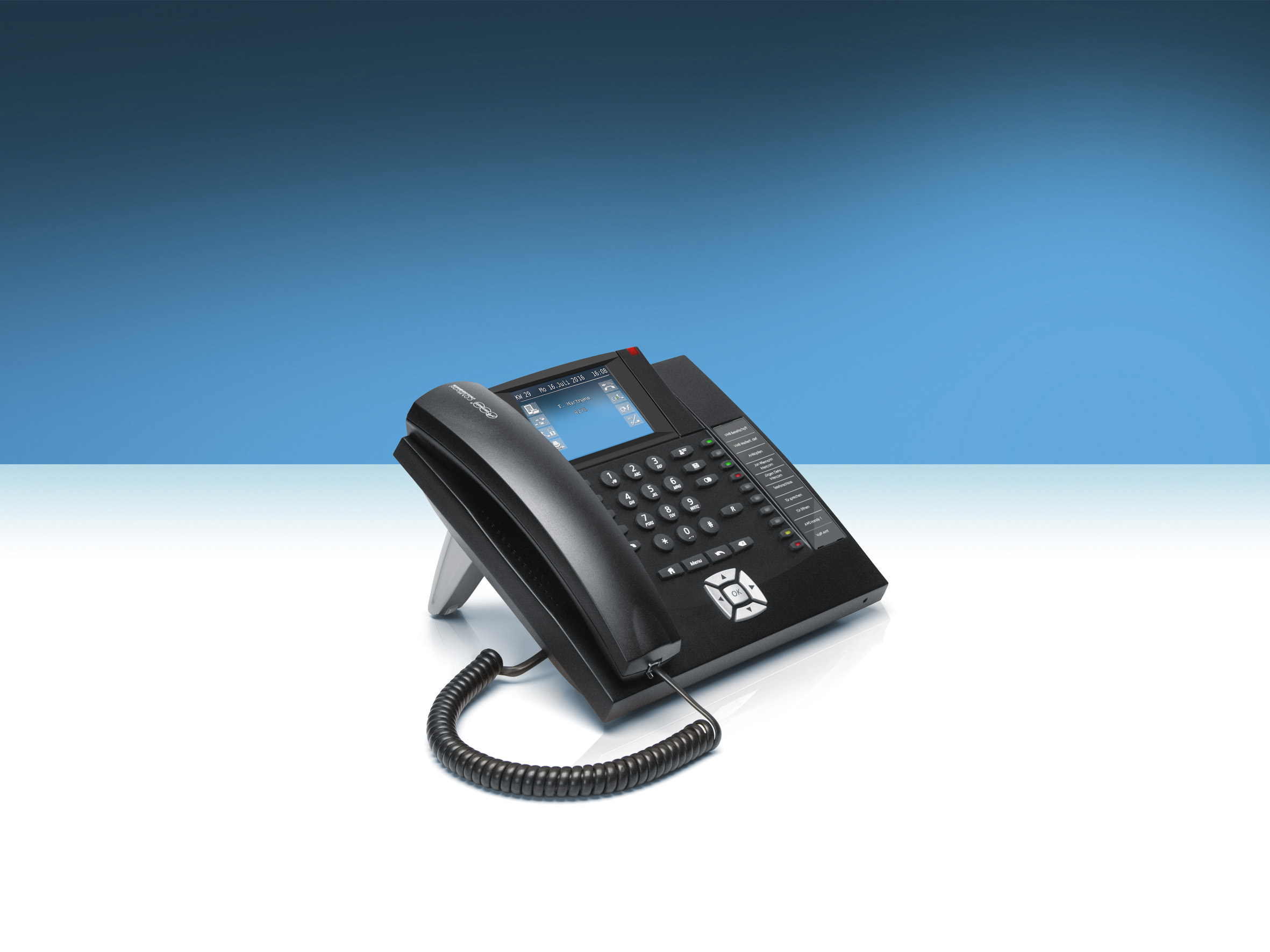 Auerswald COMfortel 1400 ISDN, sort, 90069