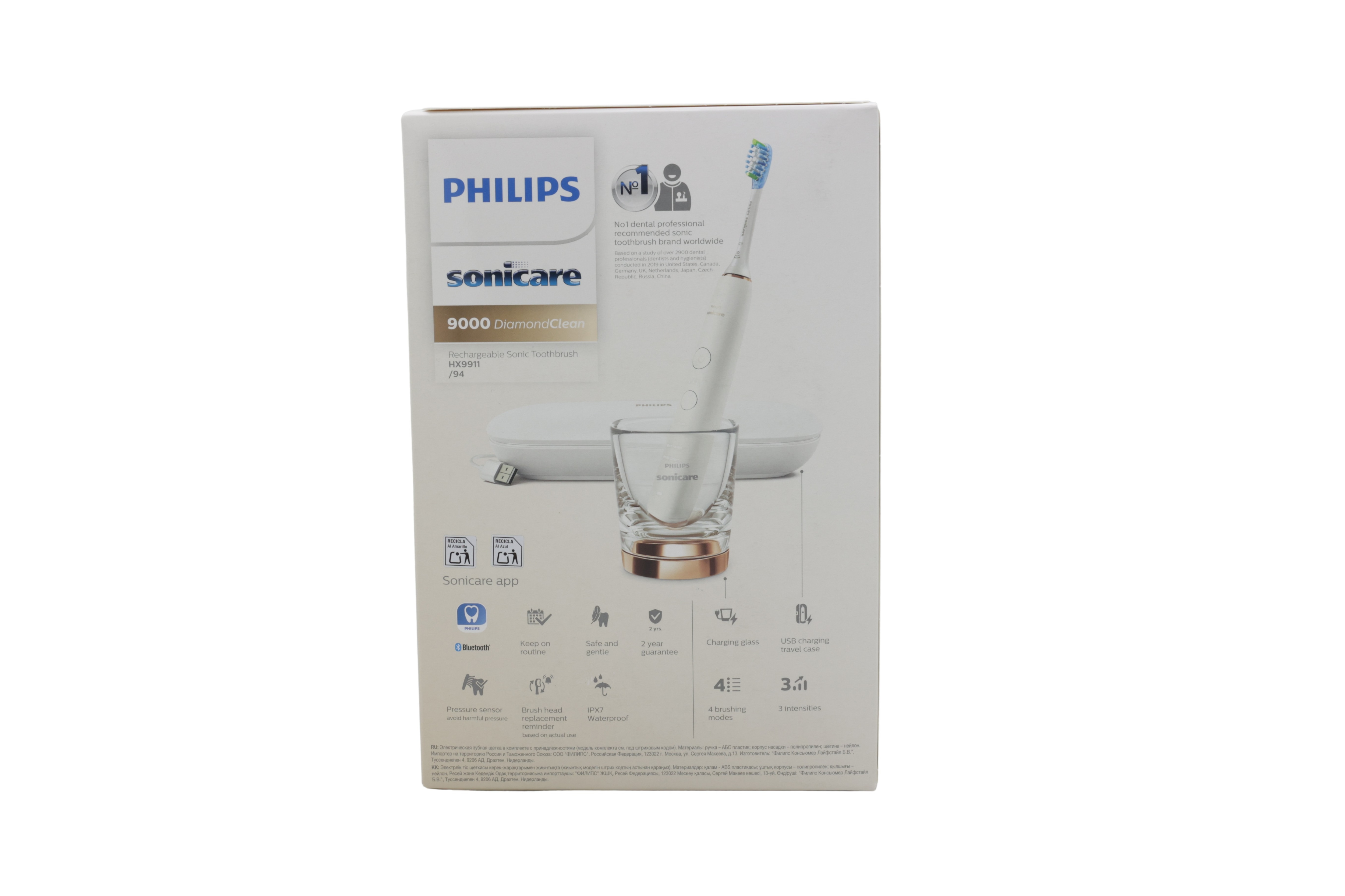 Philips HX9911/94 Sonicare DiamondClean 9000, rosa guld