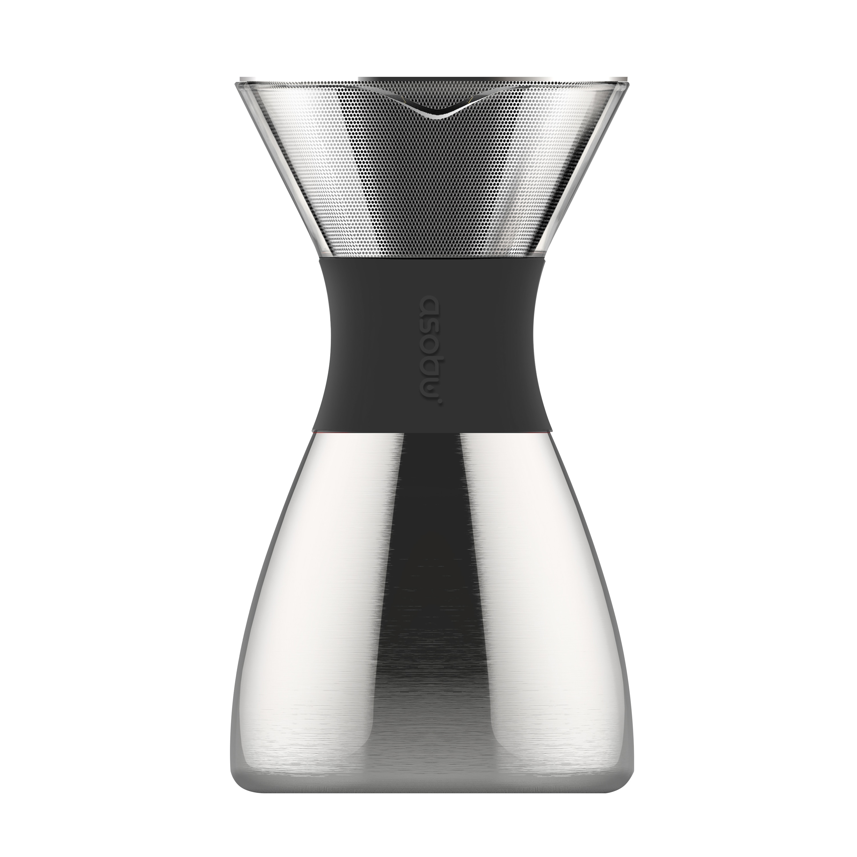 Asobu - Pour Over Filter Coffee Maker Silver Black