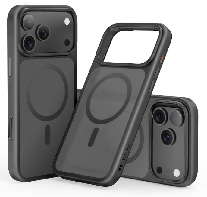 Nevox StyleShell InvisioiPhone 17 Pro kompatibel med MagSafe sort