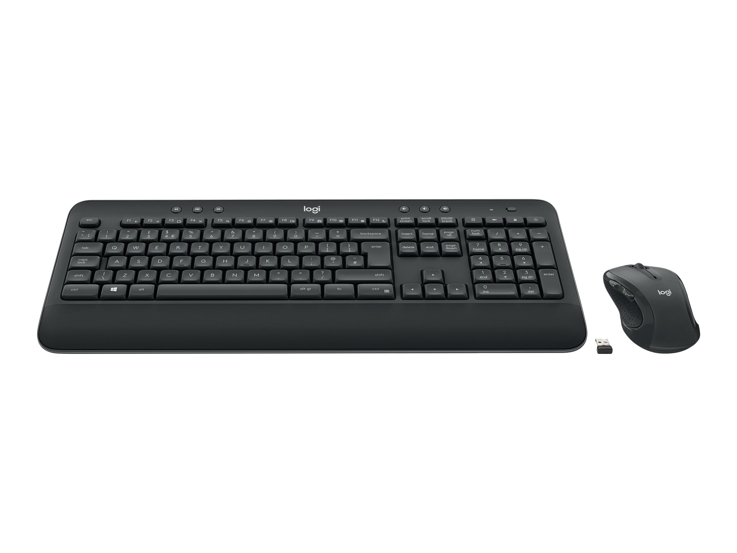 Logitech MK545 Advanced Set - Tastatur og mus - Trådløs DA - Sort
