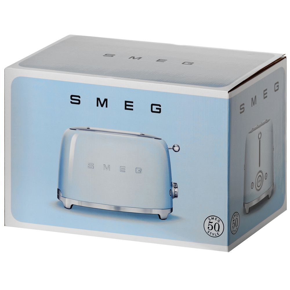 Smeg TSF01BLEU Brødrister 2 skiver sort