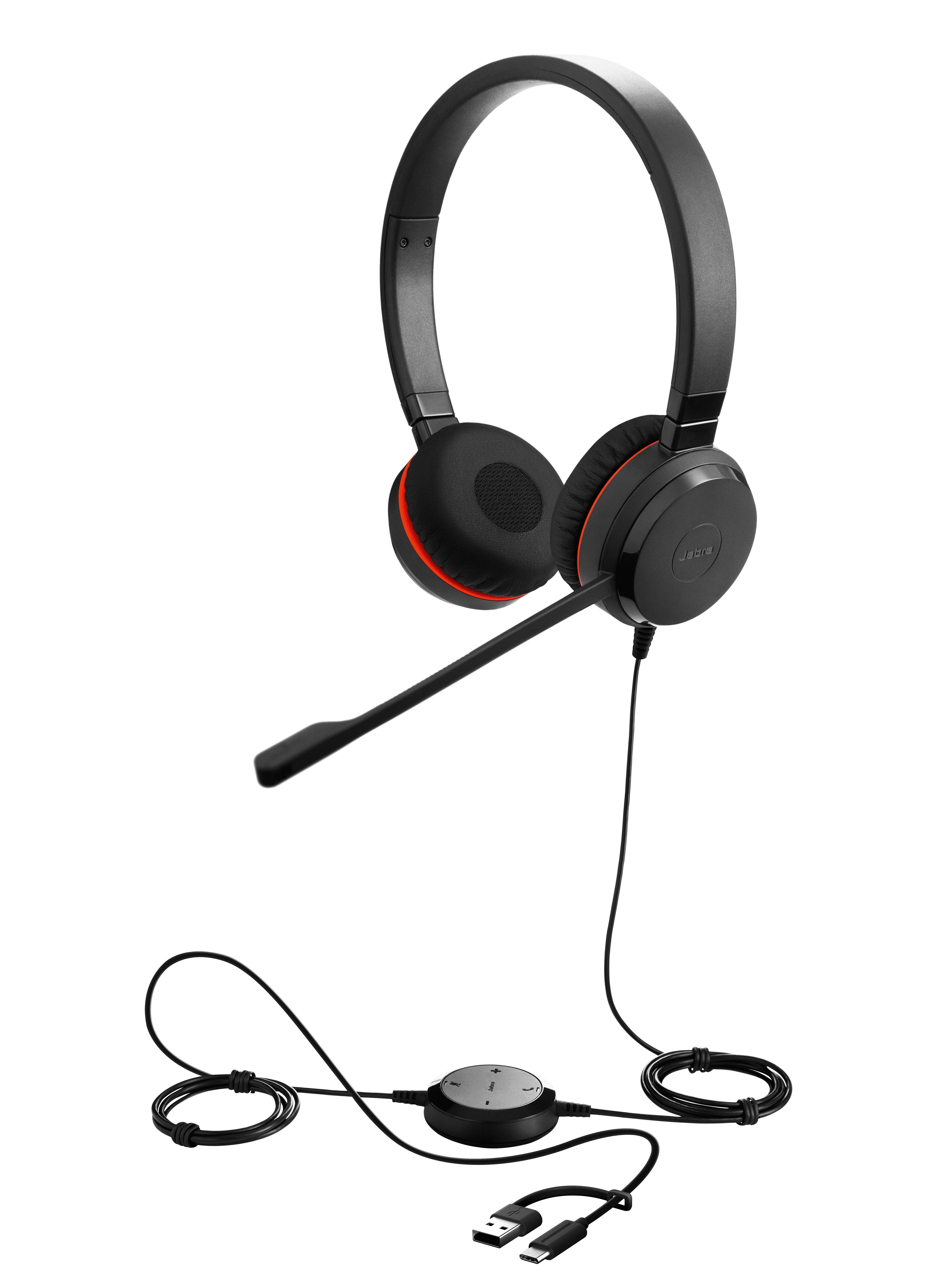 Jabra Evolve 30 II UC Stereo USB-C til A & 3,5 mm-stik