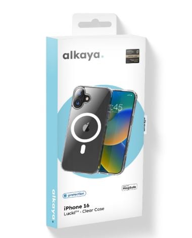 alkaya Lucid MagSafe beskyttelsesdæksel iPhone 16, gennemsigtig