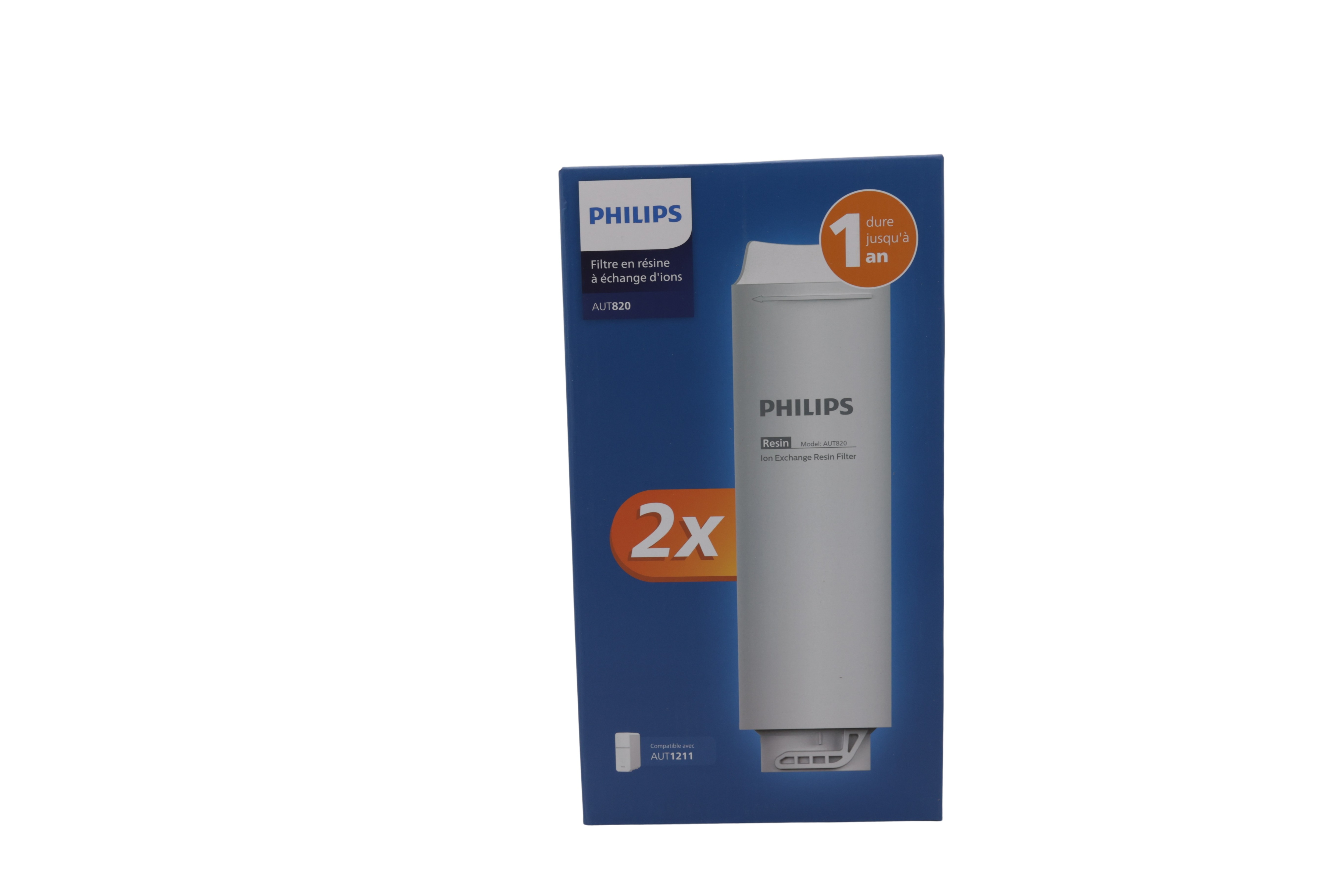 Philips AUT820/10 Udskiftning af harpiksfilter, 2-pak til AUT1211