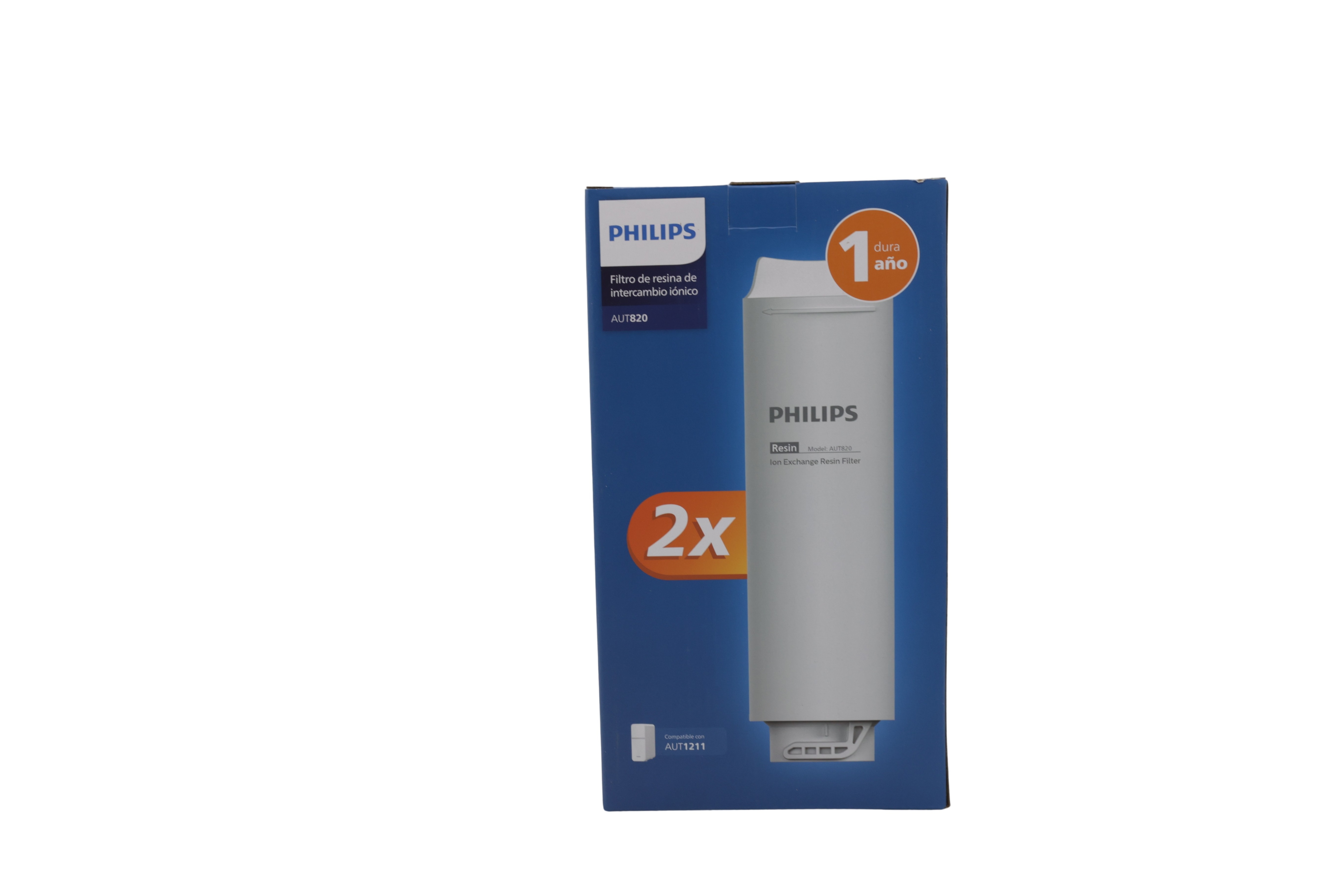 Philips AUT820/10 Udskiftning af harpiksfilter, 2-pak til AUT1211