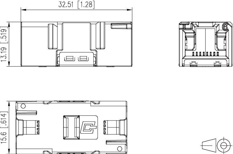 METZ CONNECT E-DAT Industry RJ45 koblingsindsats klasse E