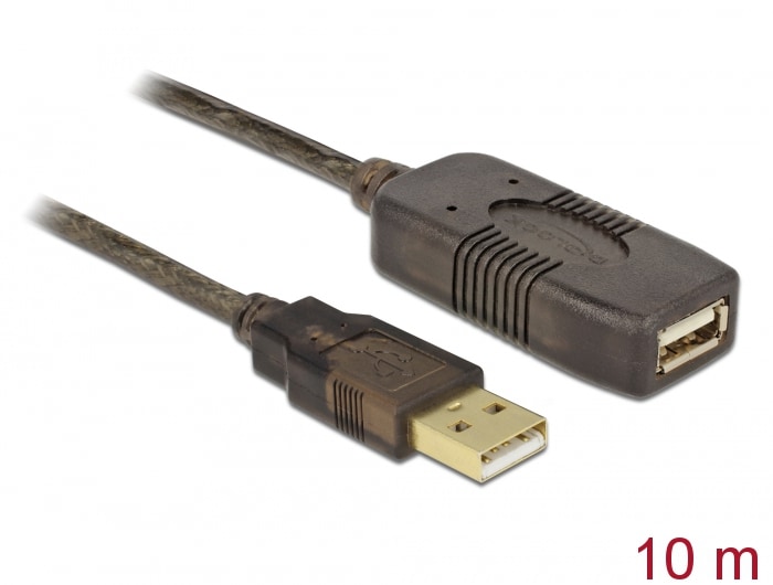 Delock USB 2.0-forlængerkabel, aktivt 10 m