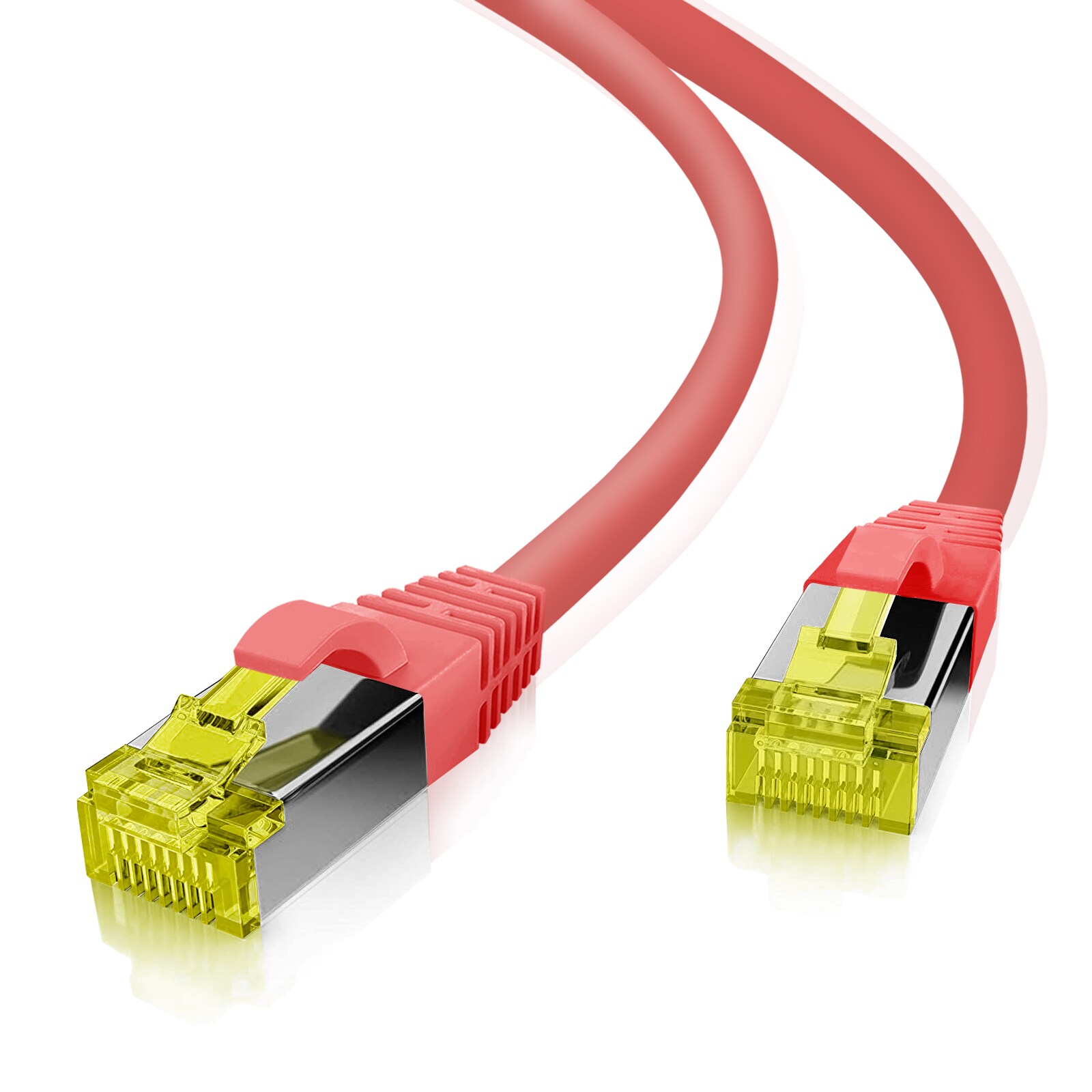 helos patchkabel Cat 6a S/FTP RJ45 rød 0,25 m AWG26/7 LSZH GHMT