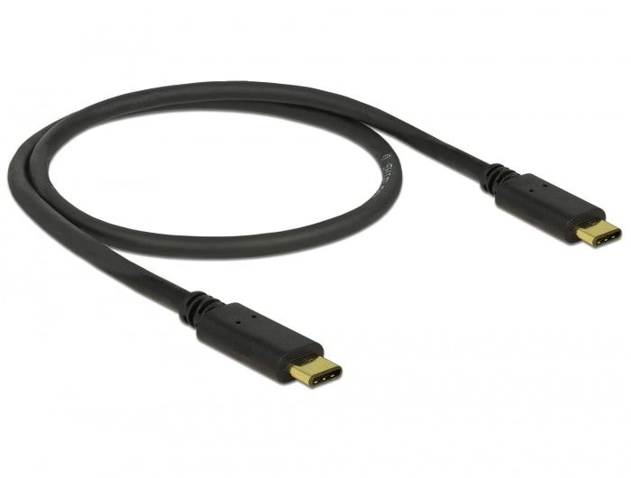 Delock USB Type-C 2.0-kabel, USB-C-han til USB-C-han, 0,5 m