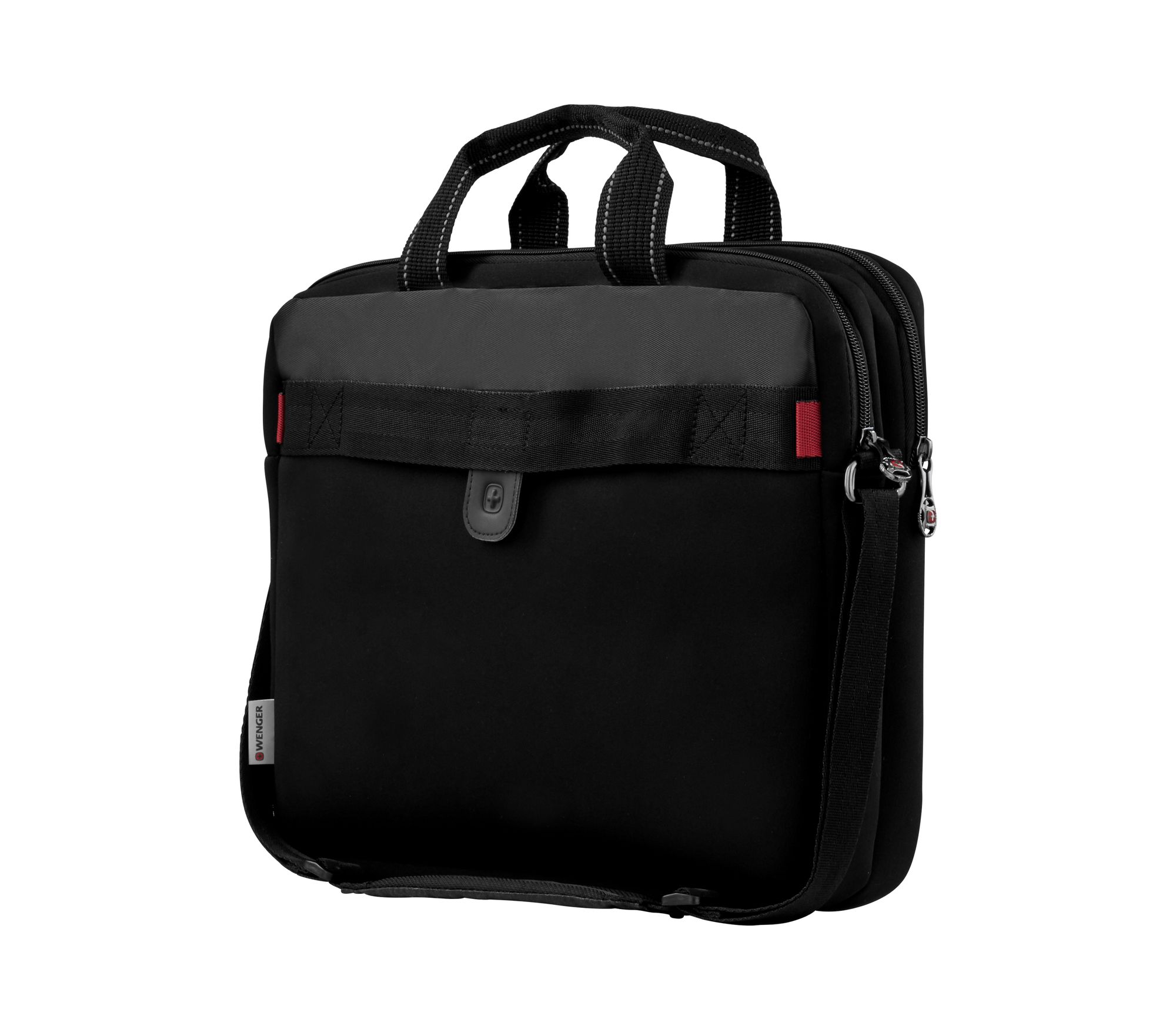 Wenger Sherpa Slank 16-tommer laptop-taske med lomme til tablet – sort