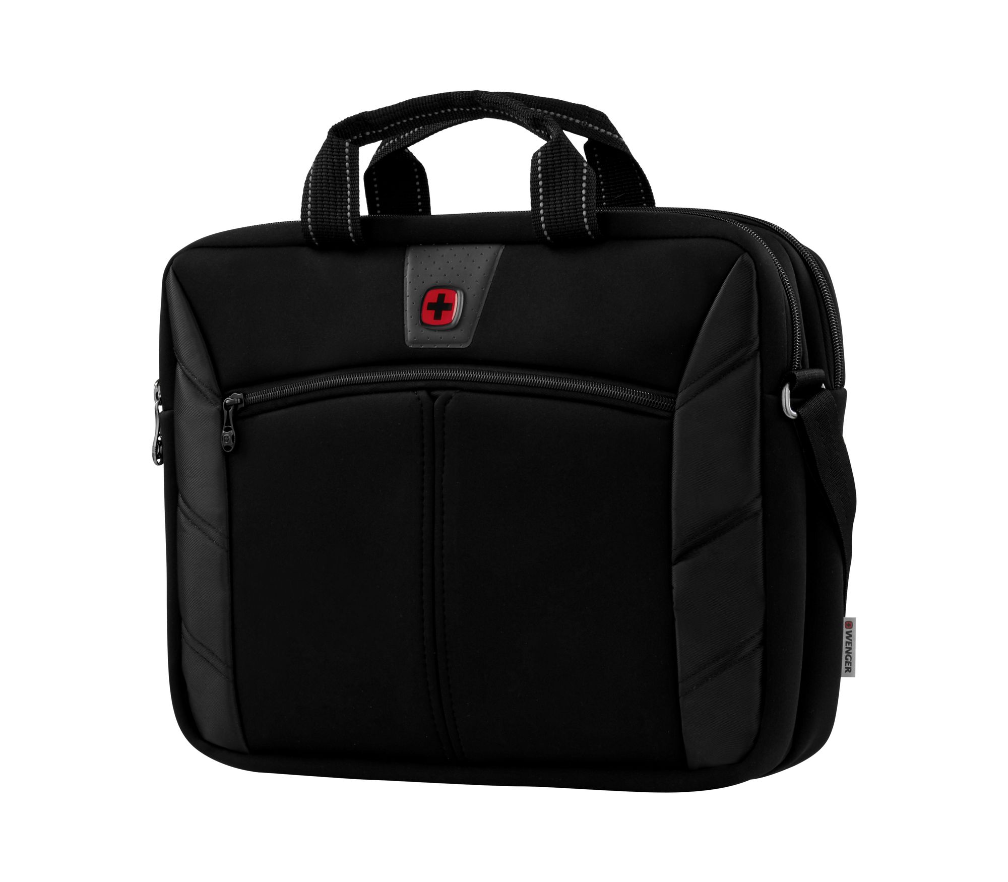 Wenger Sherpa Slank 16-tommer laptop-taske med lomme til tablet – sort