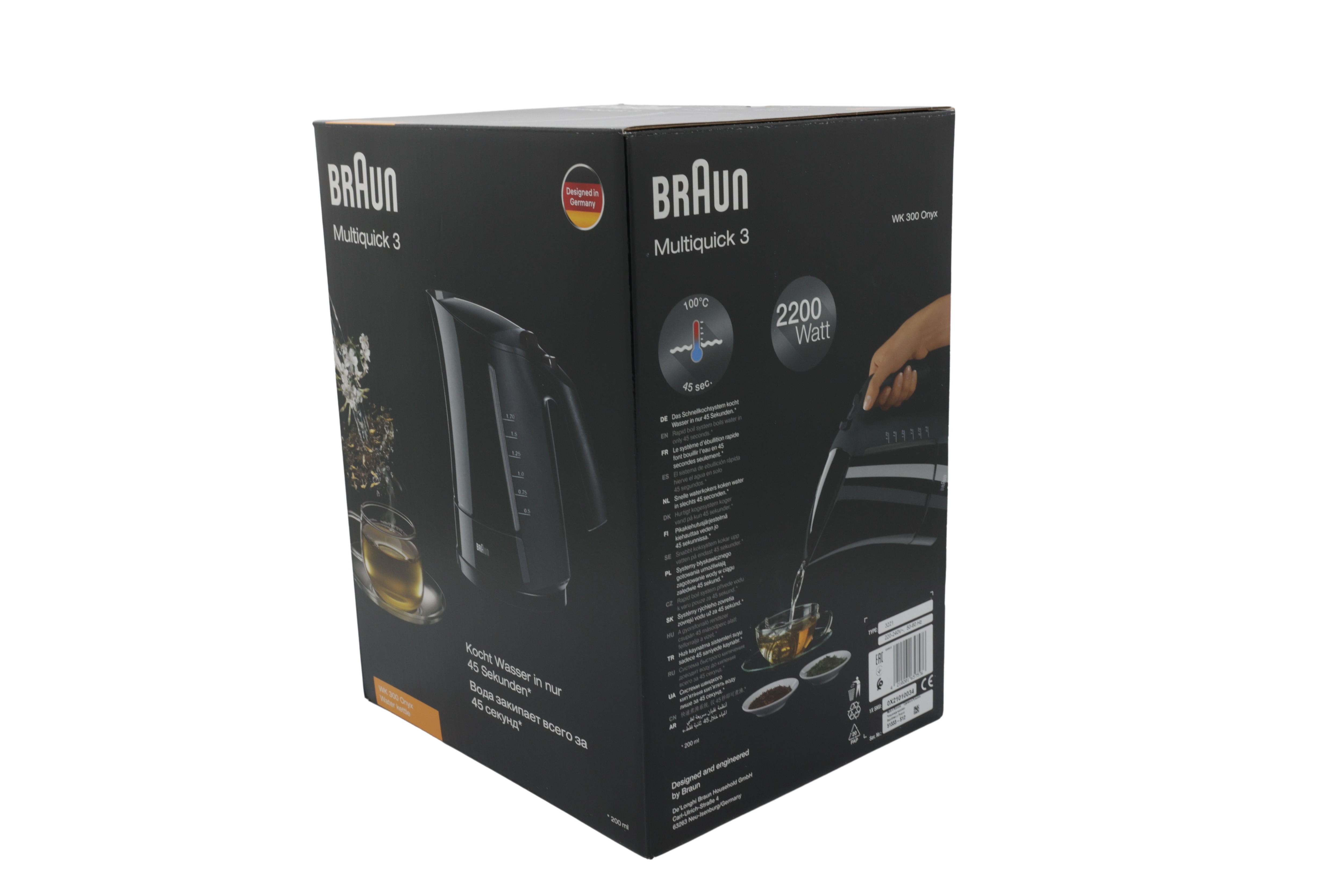 Braun WK300 AquaExpress Kedel Sort