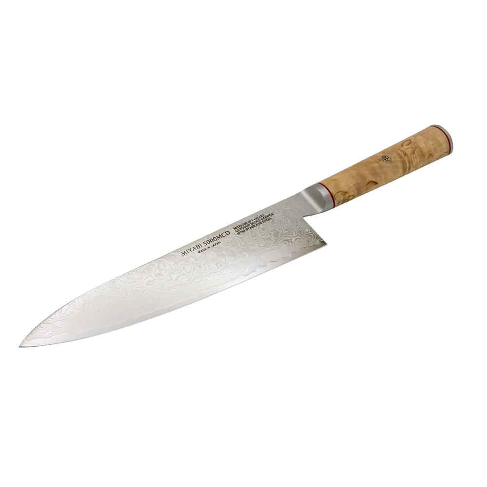 Zwilling MIYABI Gyutoh sølv, Masur birkehåndtag, 200mm