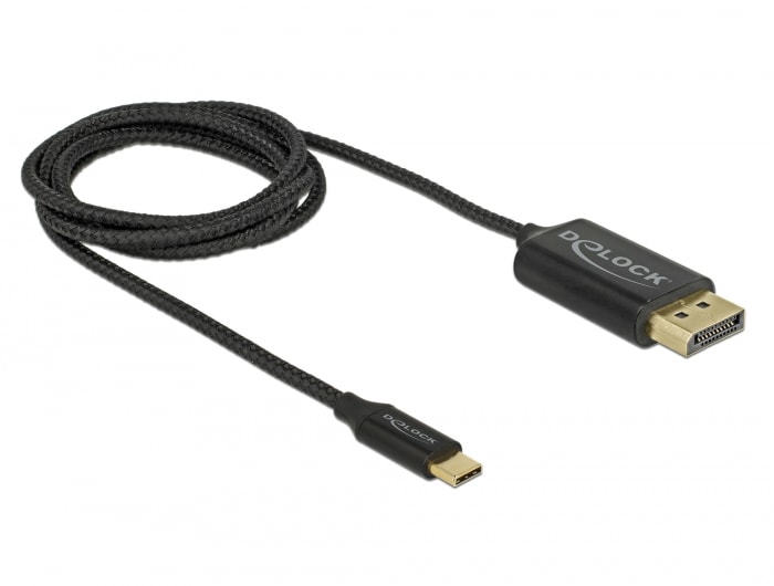 Delock USB-C til DisplayPort-kabel (DP Alt Mode) 4K 60 Hz 1 m